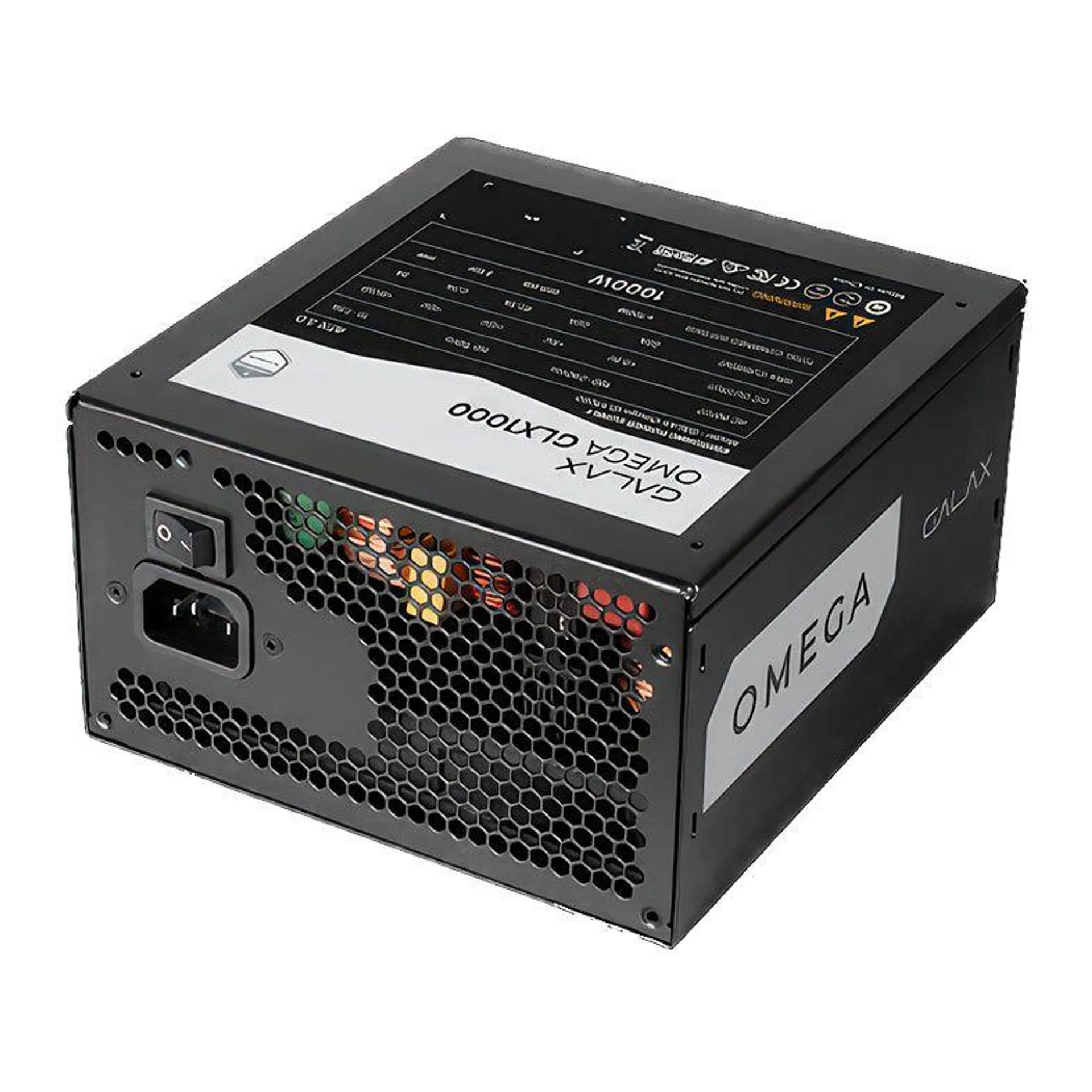 Fonte Galax Omega GLX1000, 1000W, ATX 3.0, PCIe 5.0, Full-Modular, 80 Plus Platinum, PGO1AGPFNAFB0