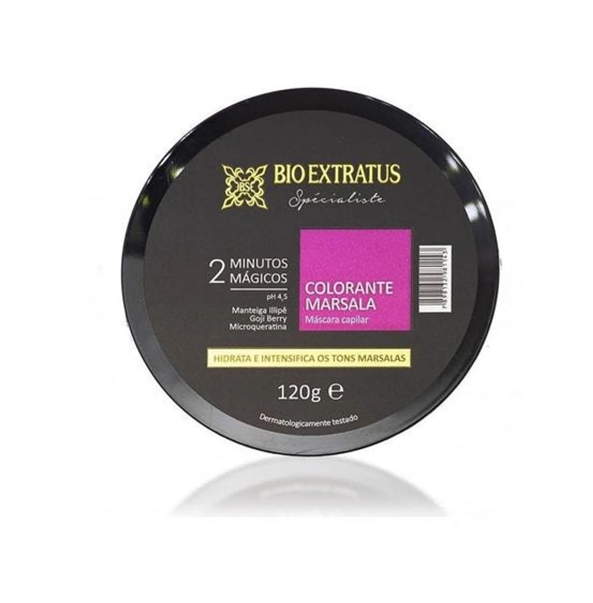 Máscara Tratamento Capilar Bio Extratus Spec Colorante Marsala 120g