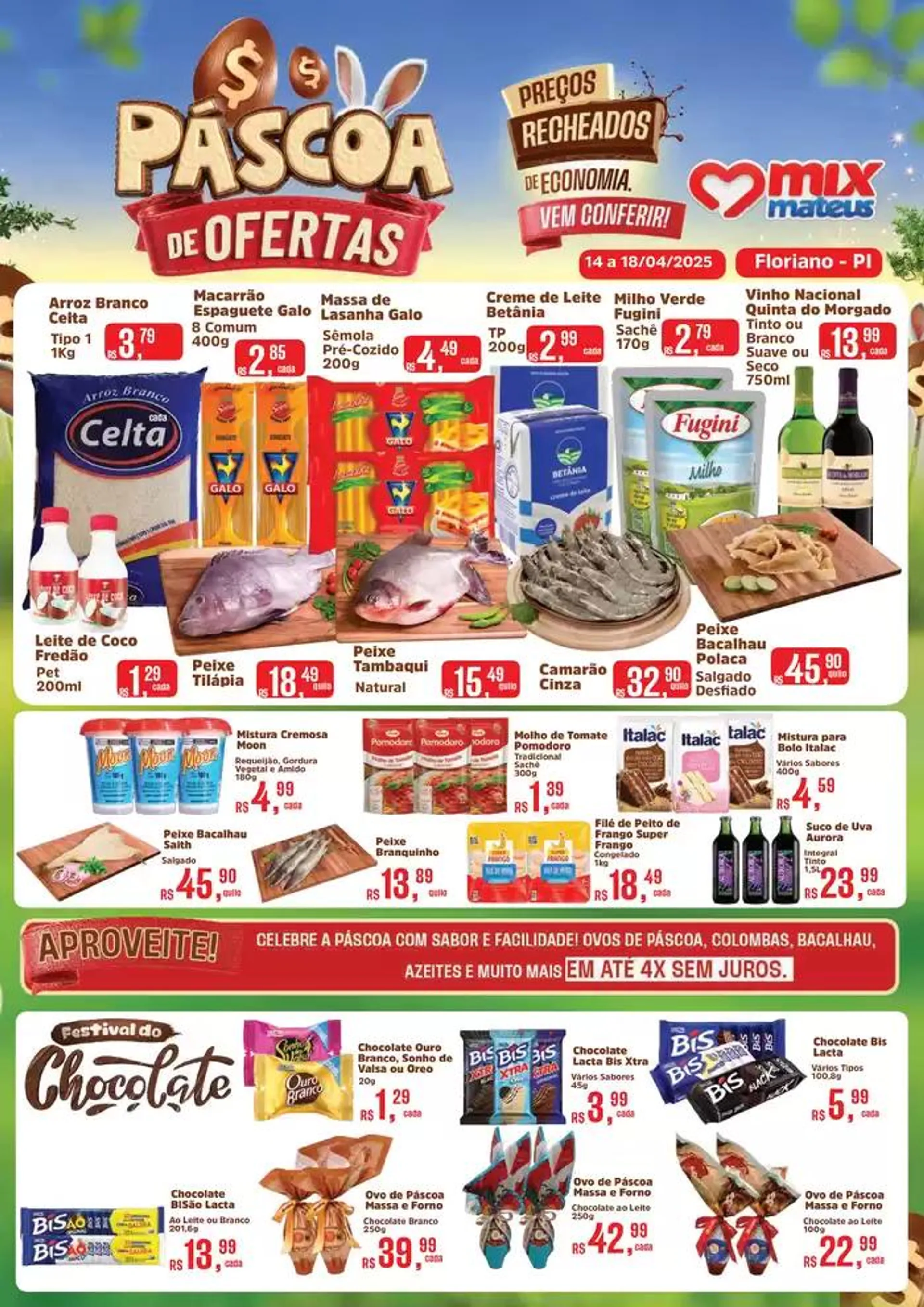Encarte de Ofertas especiais atraentes para todos 14 de abril até 18 de abril 2025 - Pagina 1