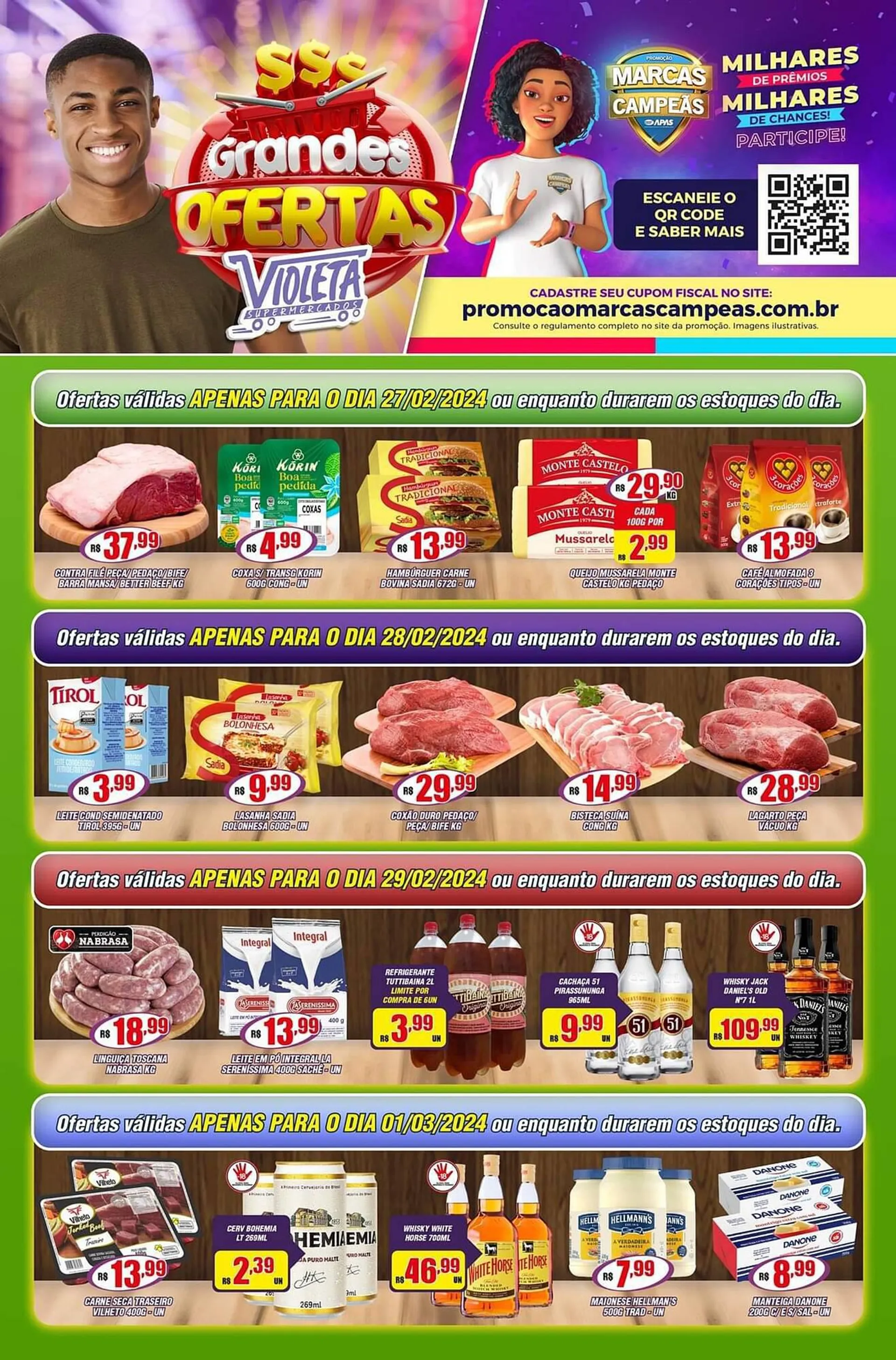 Encarte de Catálogo Violeta Supermercados 26 de fevereiro até 1 de março 2024 - Pagina 