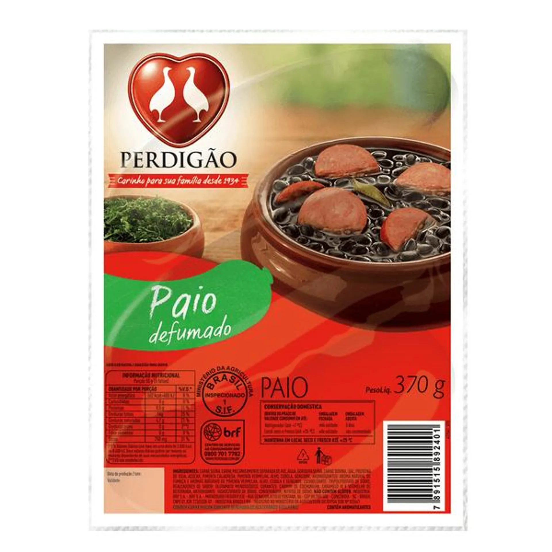 Linguica Paio Perdigao 370g