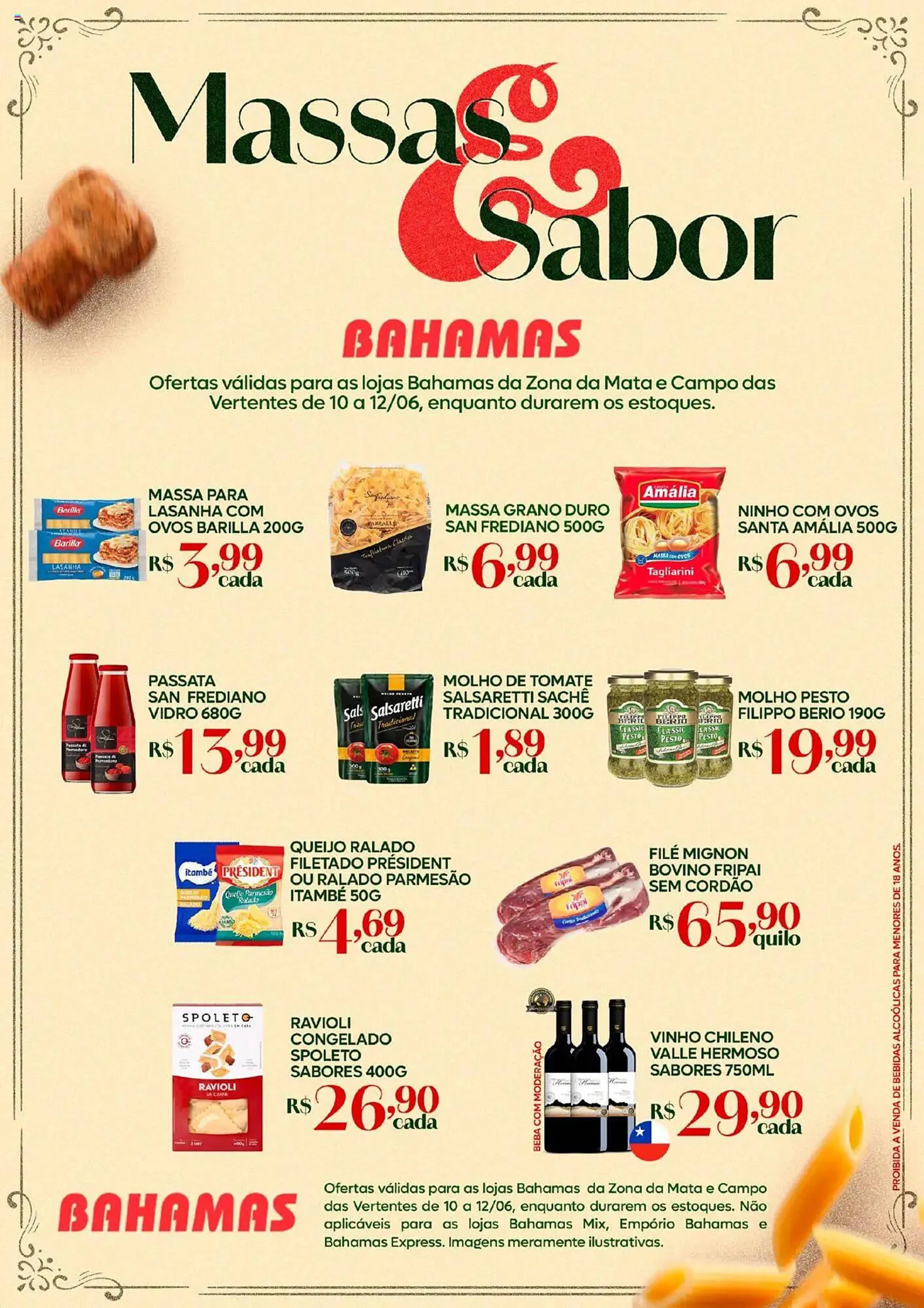 Encarte de Catálogo Bahamas Supermercados 10 de junho até 12 de junho 2025 - Pagina 1