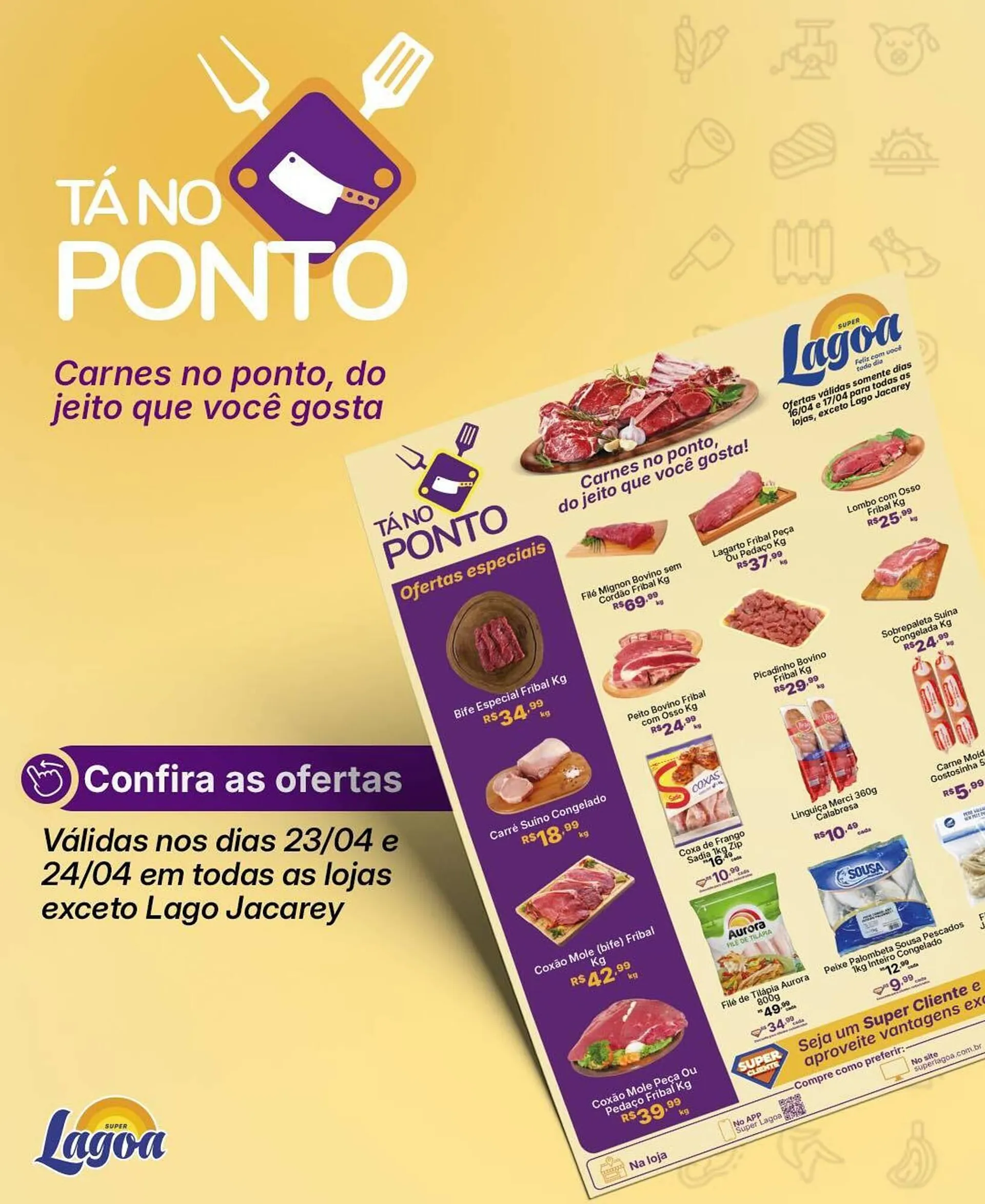 Encarte de Catálogo Super Lagoa 23 de abril até 24 de abril 2025 - Pagina 1
