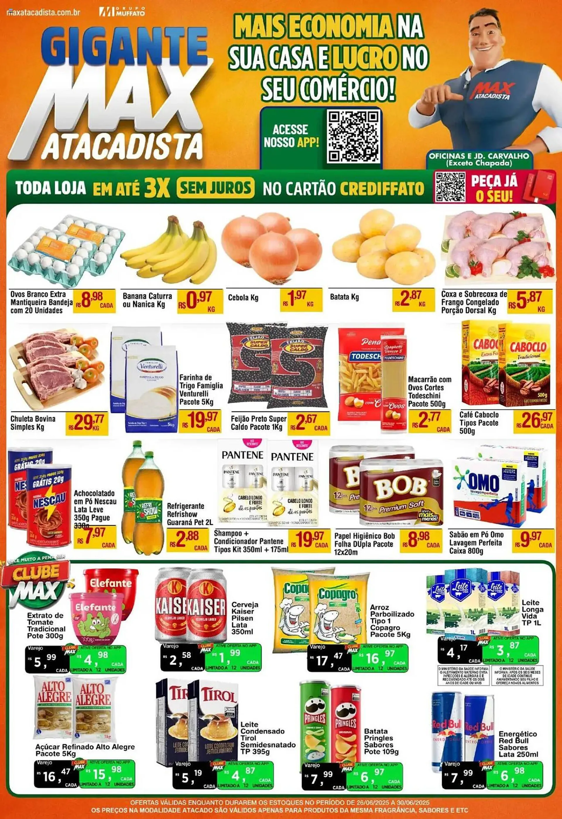 Encarte de Catálogo Max Atacadista 26 de junho até 30 de junho 2025 - Pagina 1