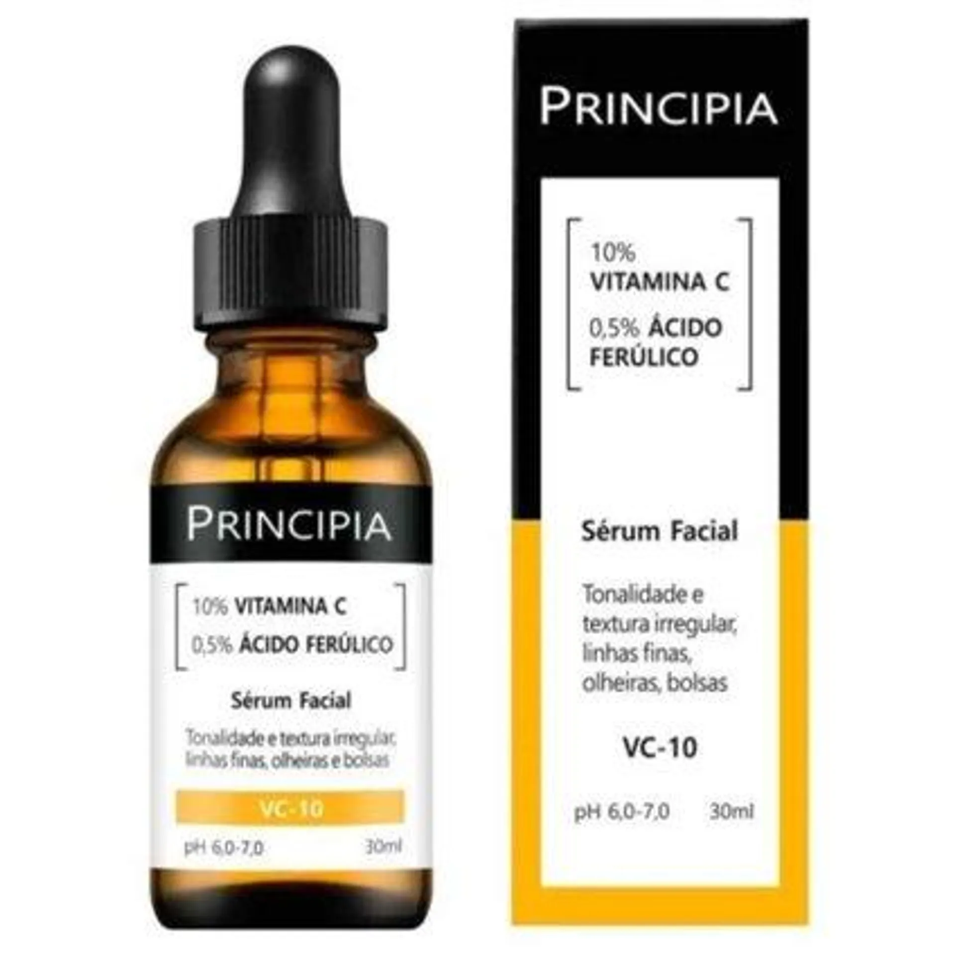 Sérum Facial Principia Vitamina C 10% + Ácido Ferúlico 0,5% Vc-10 30ml