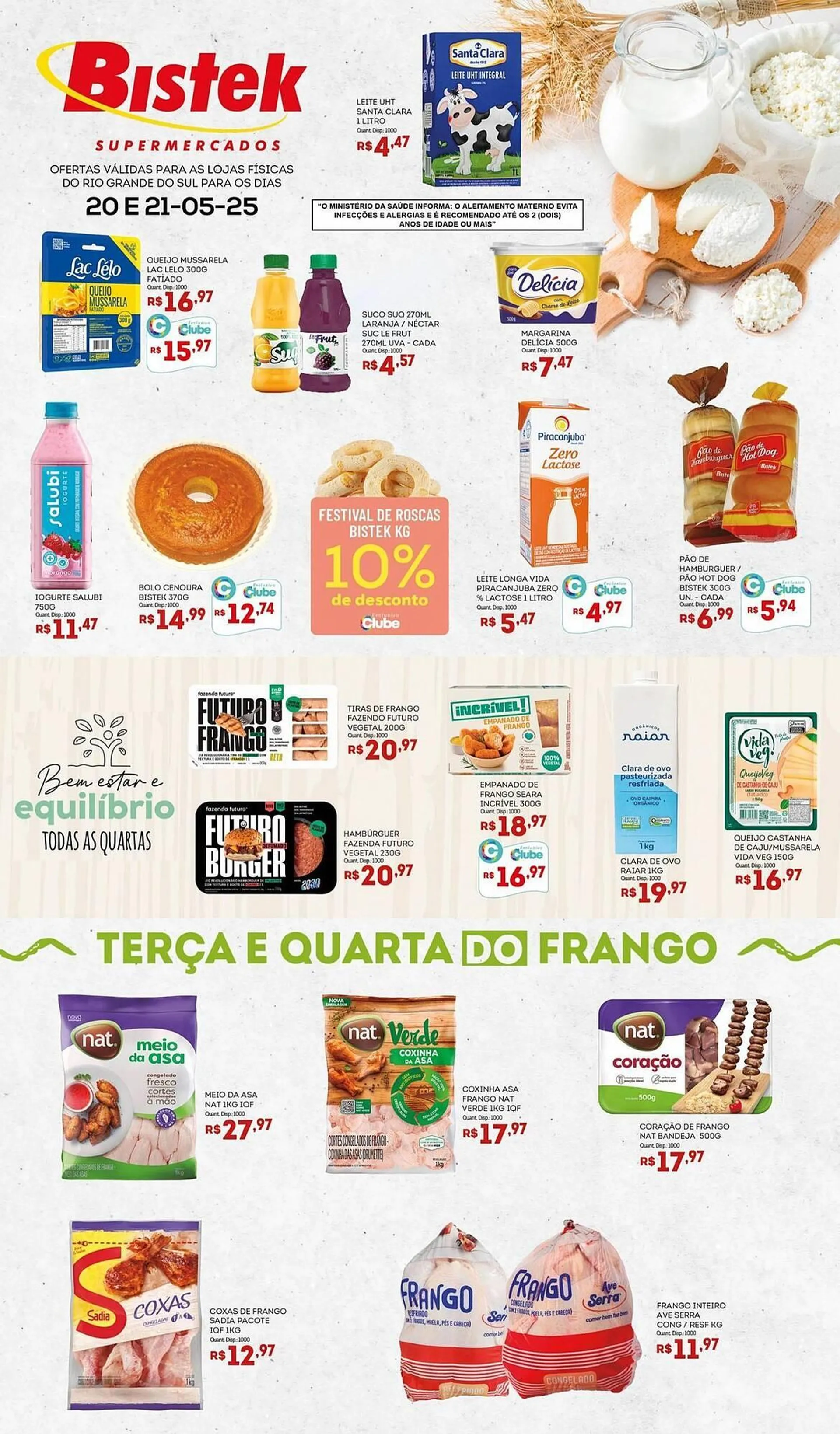 Encarte de Catálogo Bistek Supermercados 20 de maio até 21 de maio 2025 - Pagina 1