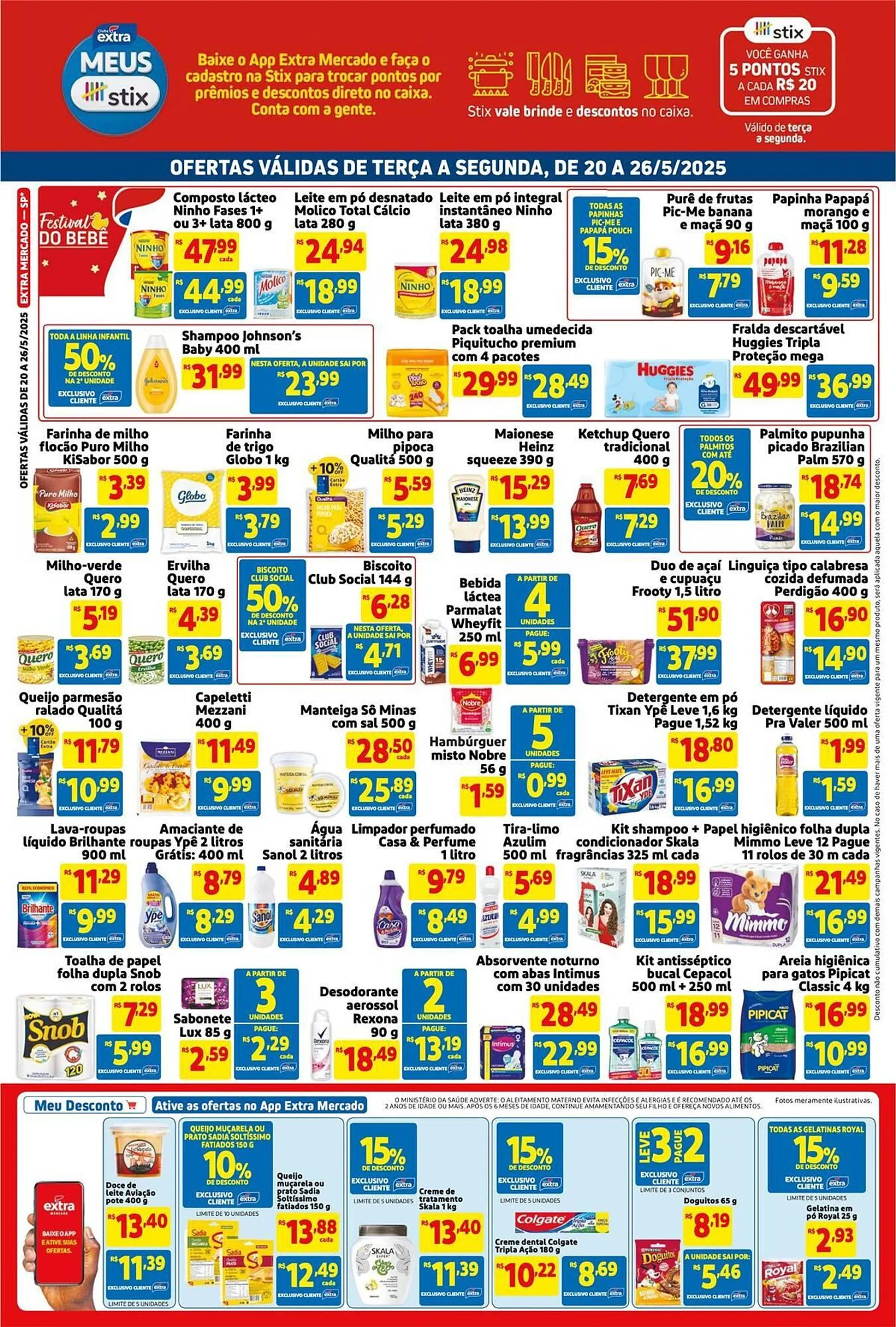Encarte de Catálogo Mercado Extra 20 de maio até 26 de maio 2025 - Pagina 2