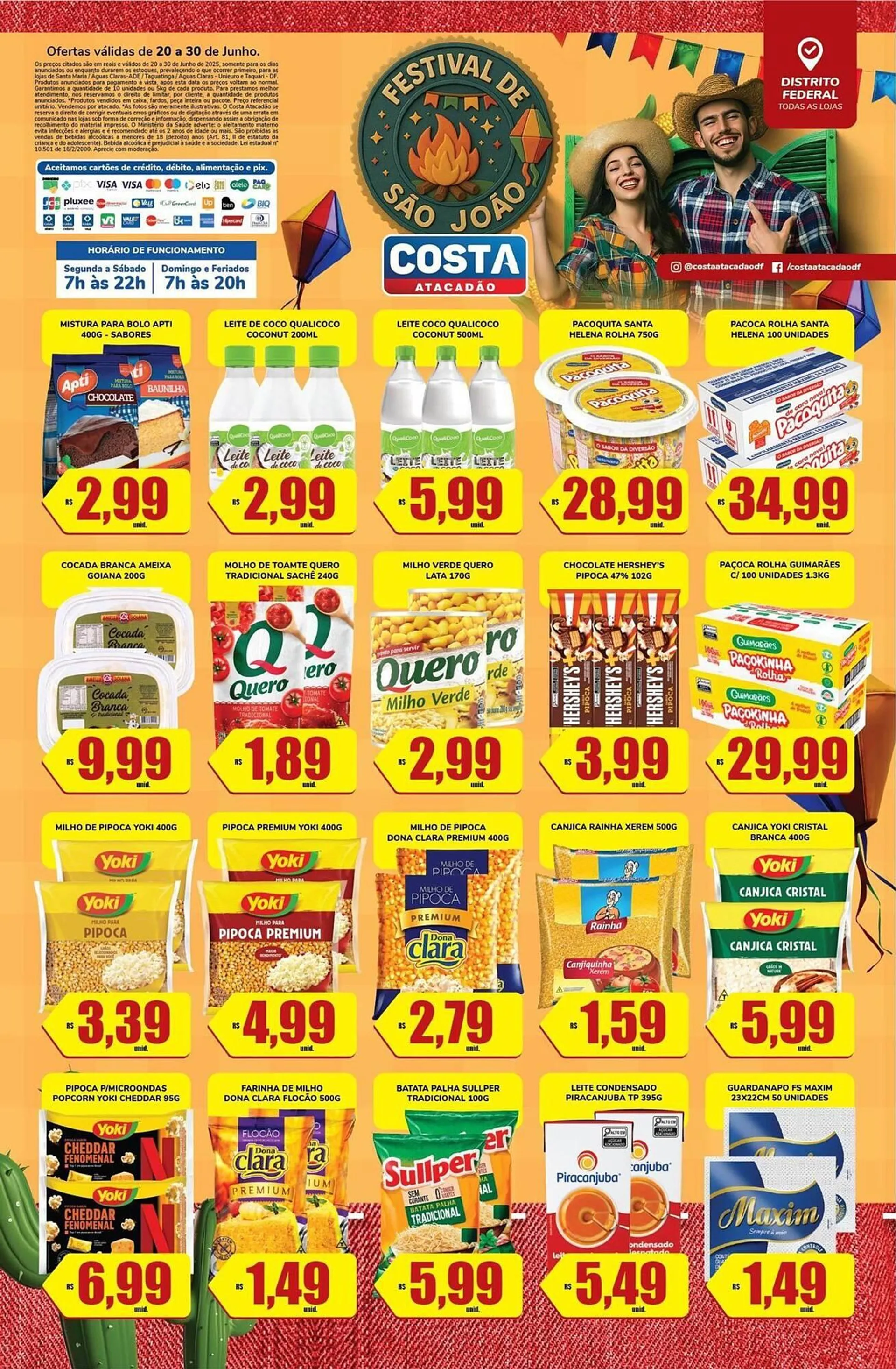 Encarte de Catálogo Costa Atacadão 23 de junho até 30 de junho 2025 - Pagina 1
