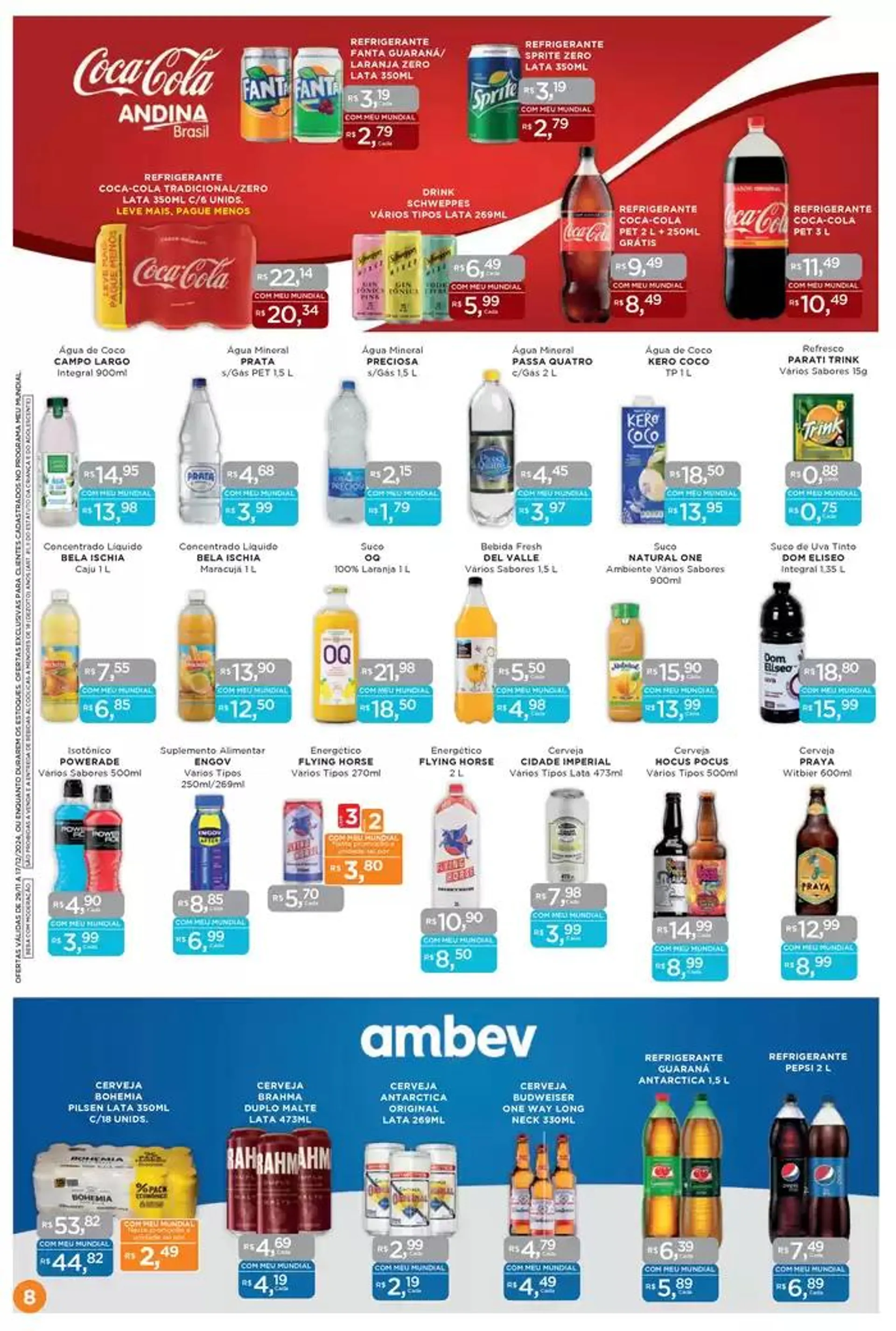 Encarte de Ofertas Supermercados Mundial 2 de dezembro até 17 de dezembro 2024 - Pagina 8