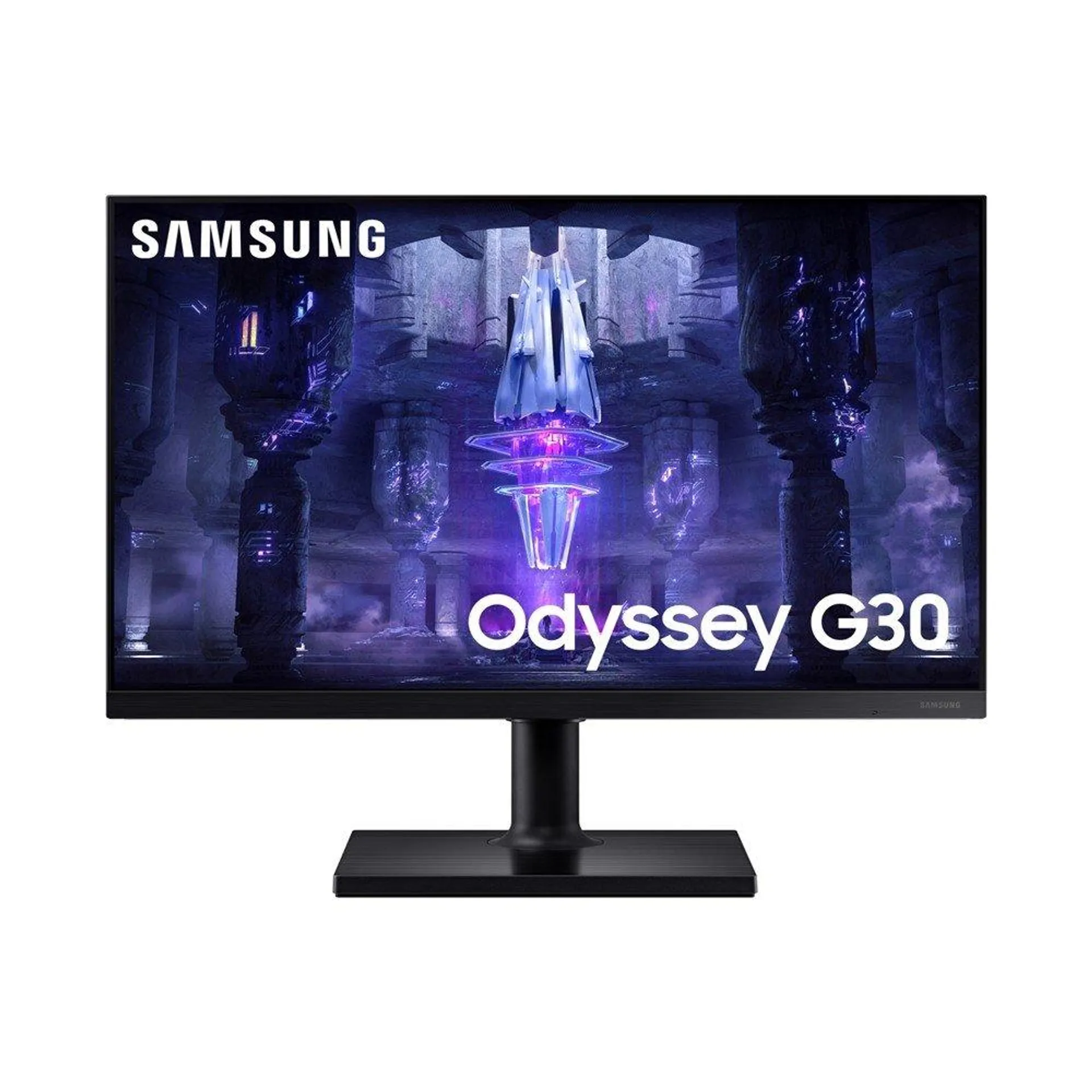 Monitor 24" Gamer Samsung Odyssey G30 Suporte Ergonômico com Ajuste de Altura 144Hz 1ms Preto