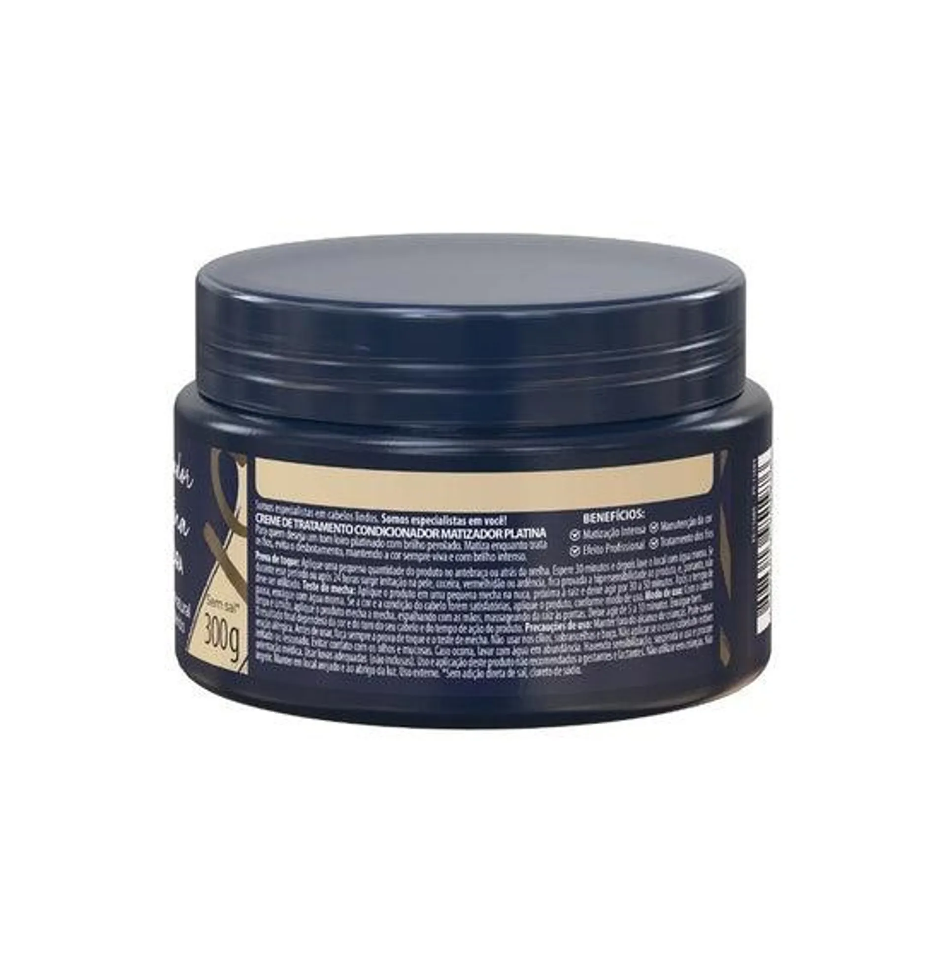 Máscara Meu Liso Matizador Platina Salon Line 300g