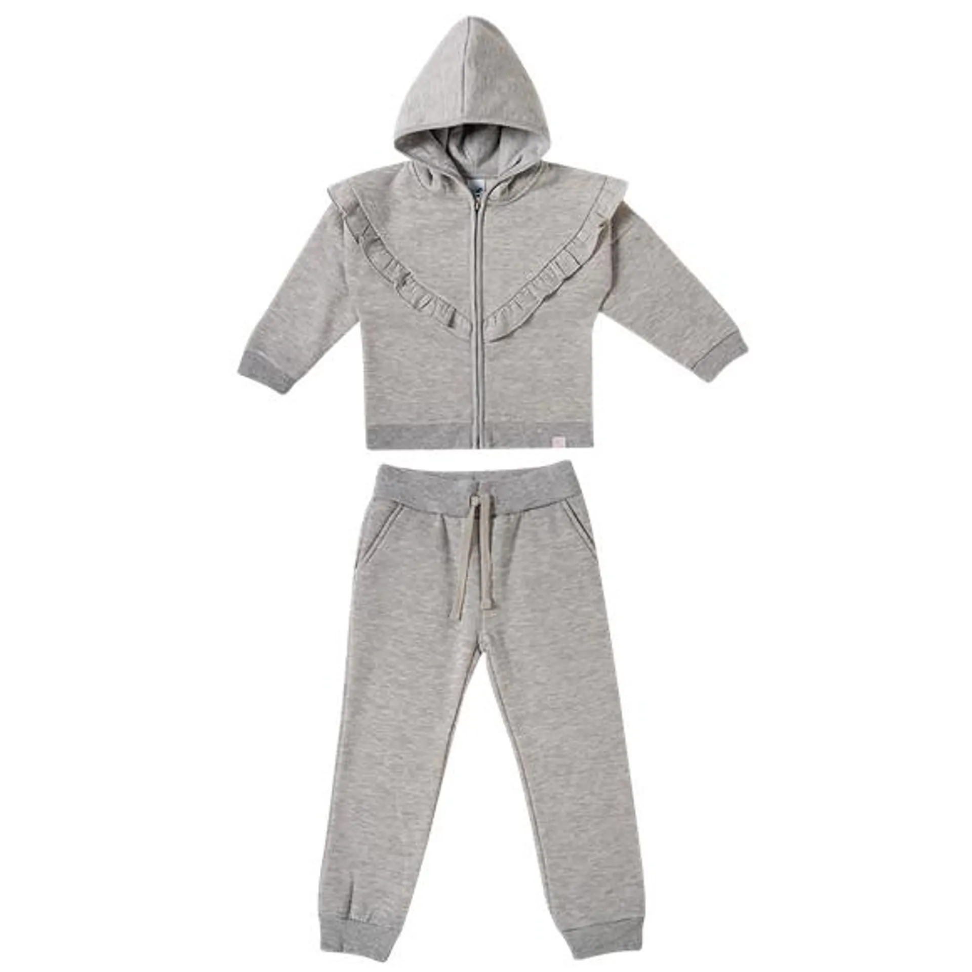 Conjunto comprido estampa lisa moletom kids tip top