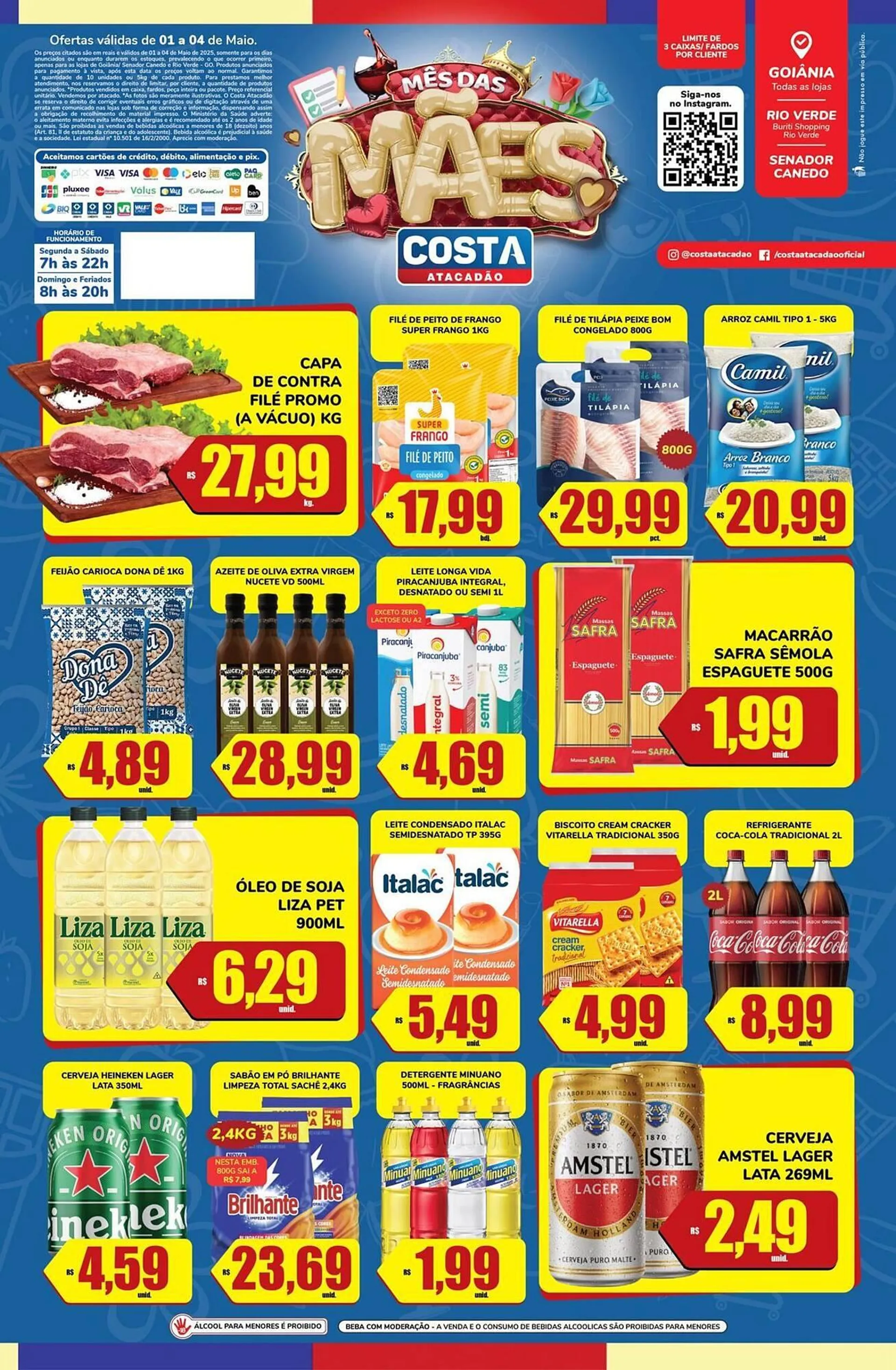 Encarte de Catálogo Costa Atacadão 2 de maio até 4 de maio 2025 - Pagina 1