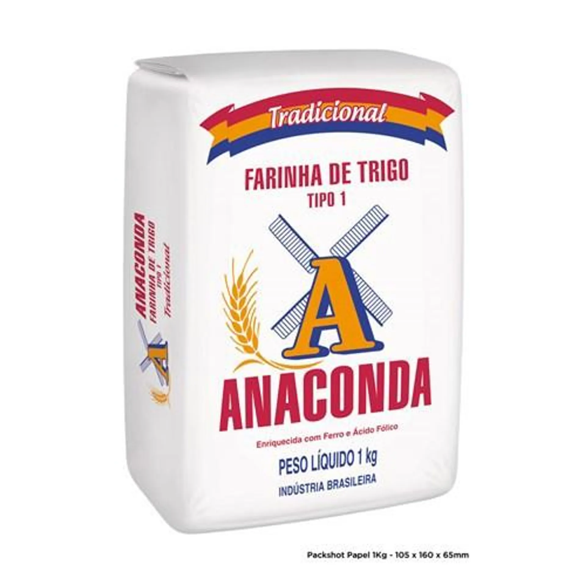 Farinha de Trigo Anaconda Tradicional Pacote 1kg