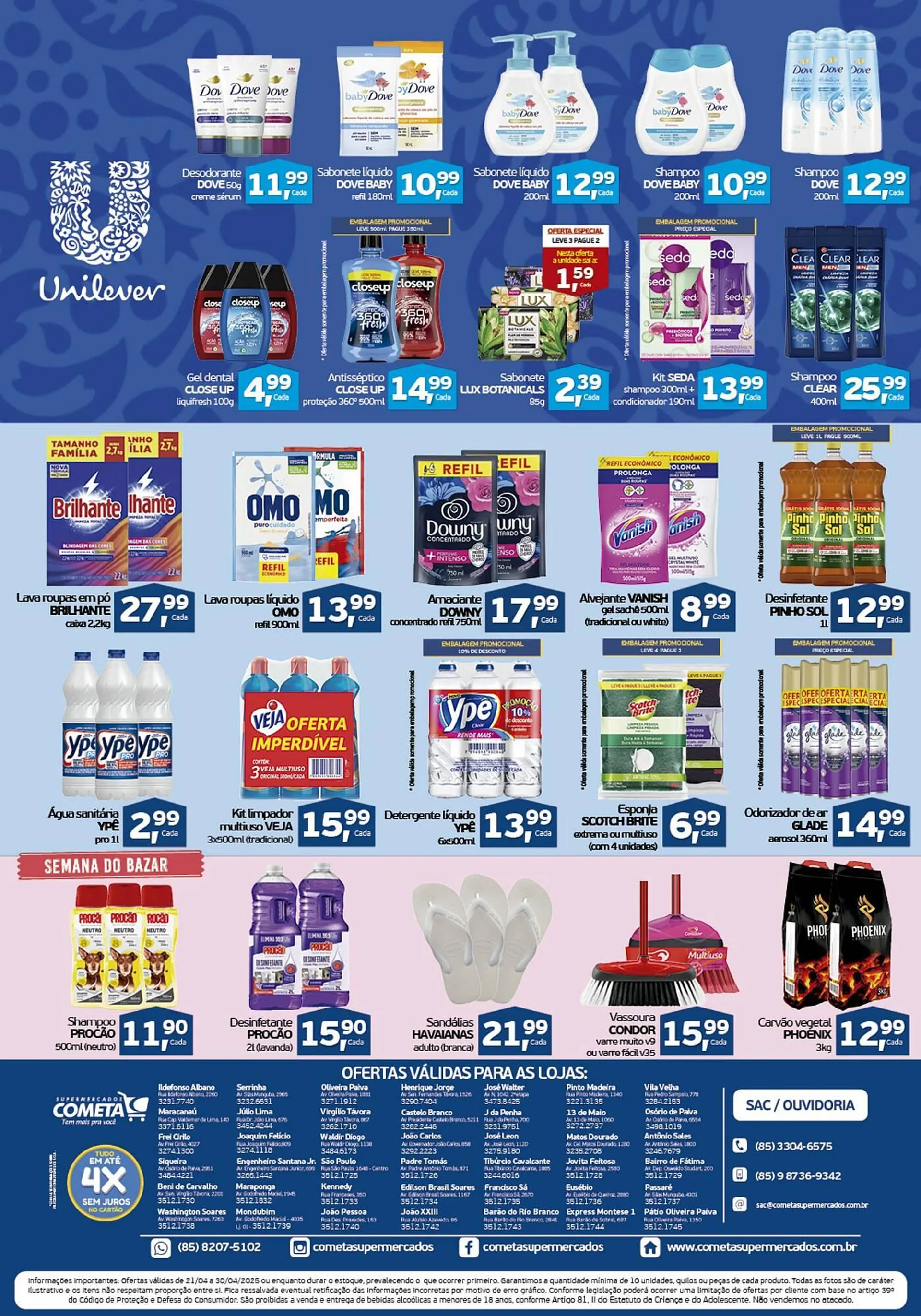 Encarte de Catálogo Cometa Supermercados 21 de abril até 30 de abril 2025 - Pagina 4