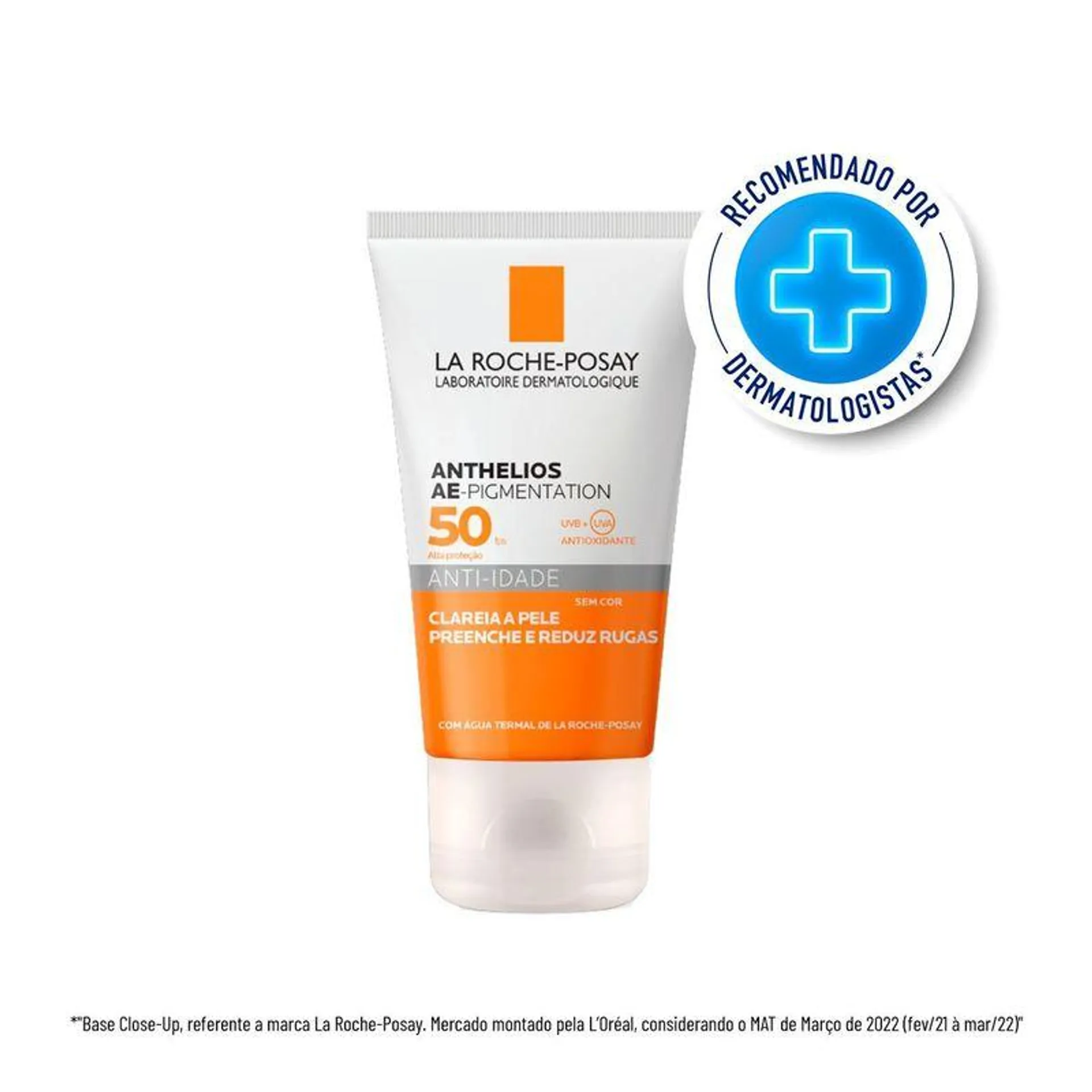 Protetor Solar Anti-idade La Roche-Posay Anthelios Ae Pigmentation sem Cor FPS50 40g