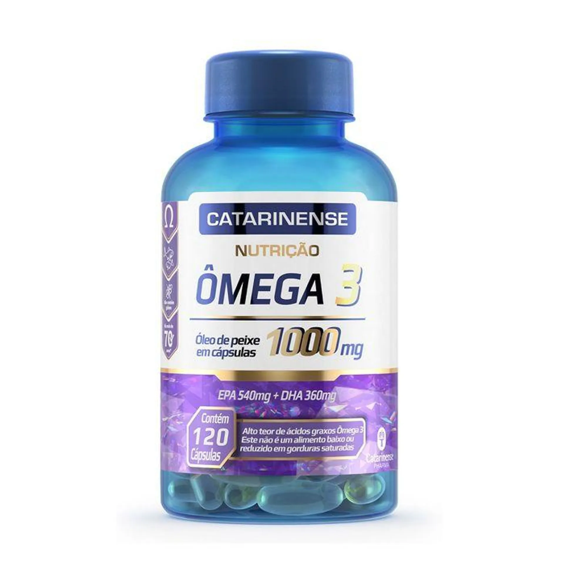 Ômega 3 1000mg com 120 Cápsulas Catarinense