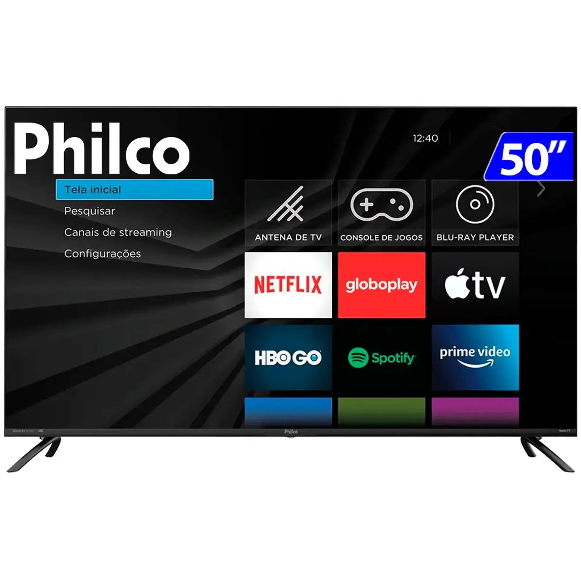 Smart TV Philco LED 50" 4K Wi-Fi Android Google Play PTV50G71AGBLS