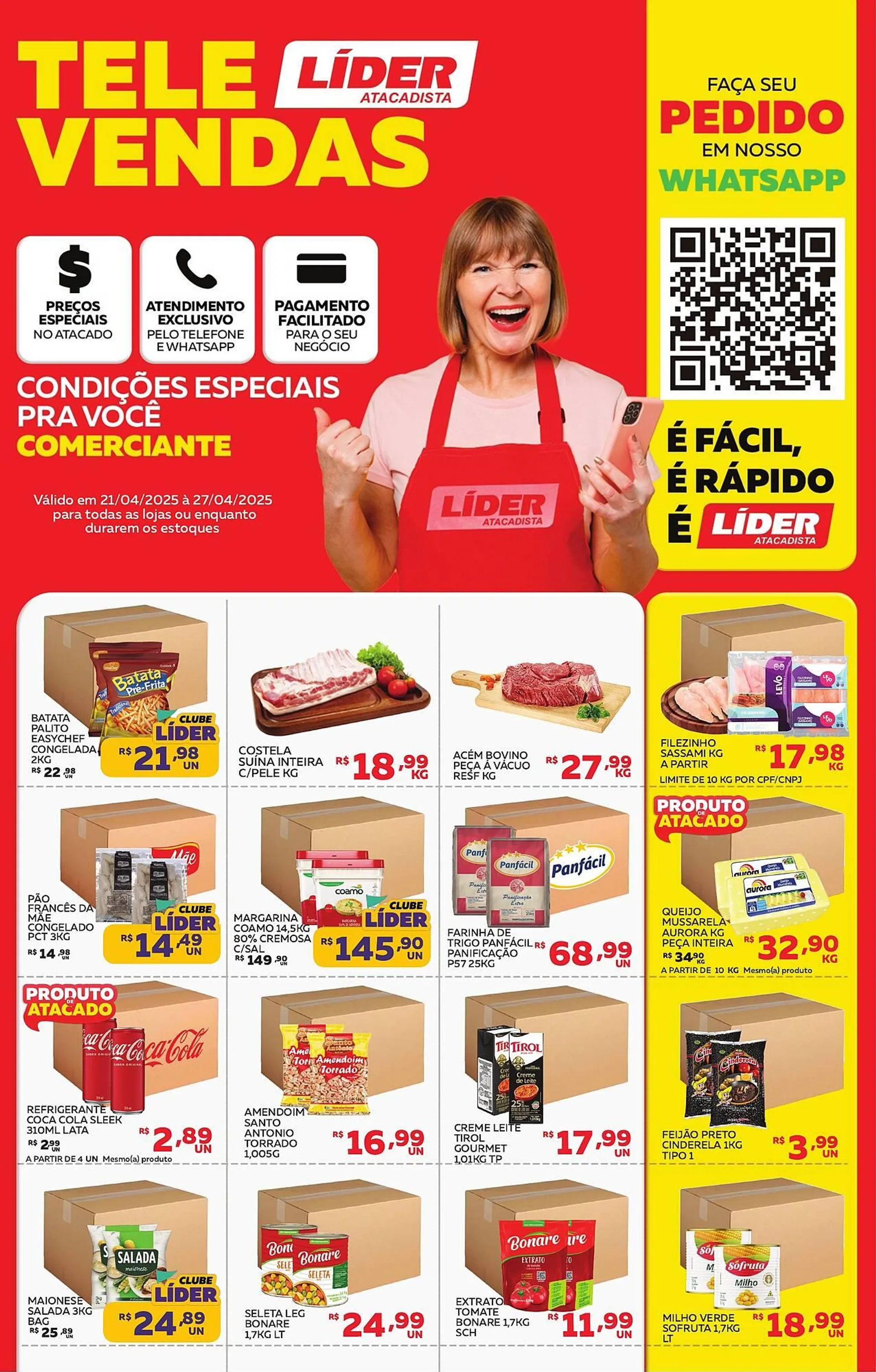 Encarte de Catálogo Lider Atacadista 22 de abril até 27 de abril 2025 - Pagina 1