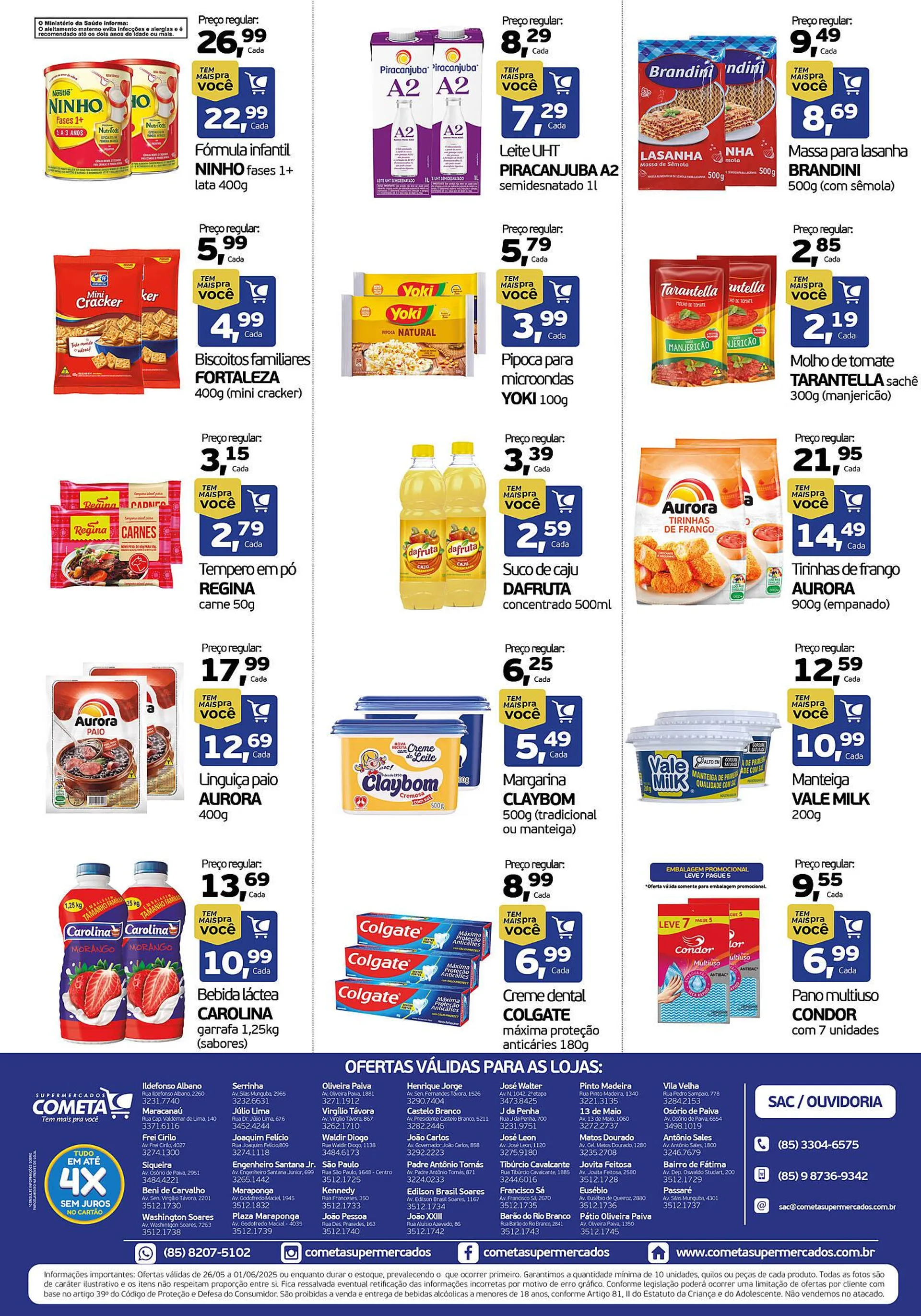 Encarte de Catálogo Cometa Supermercados 26 de maio até 1 de junho 2025 - Pagina 2