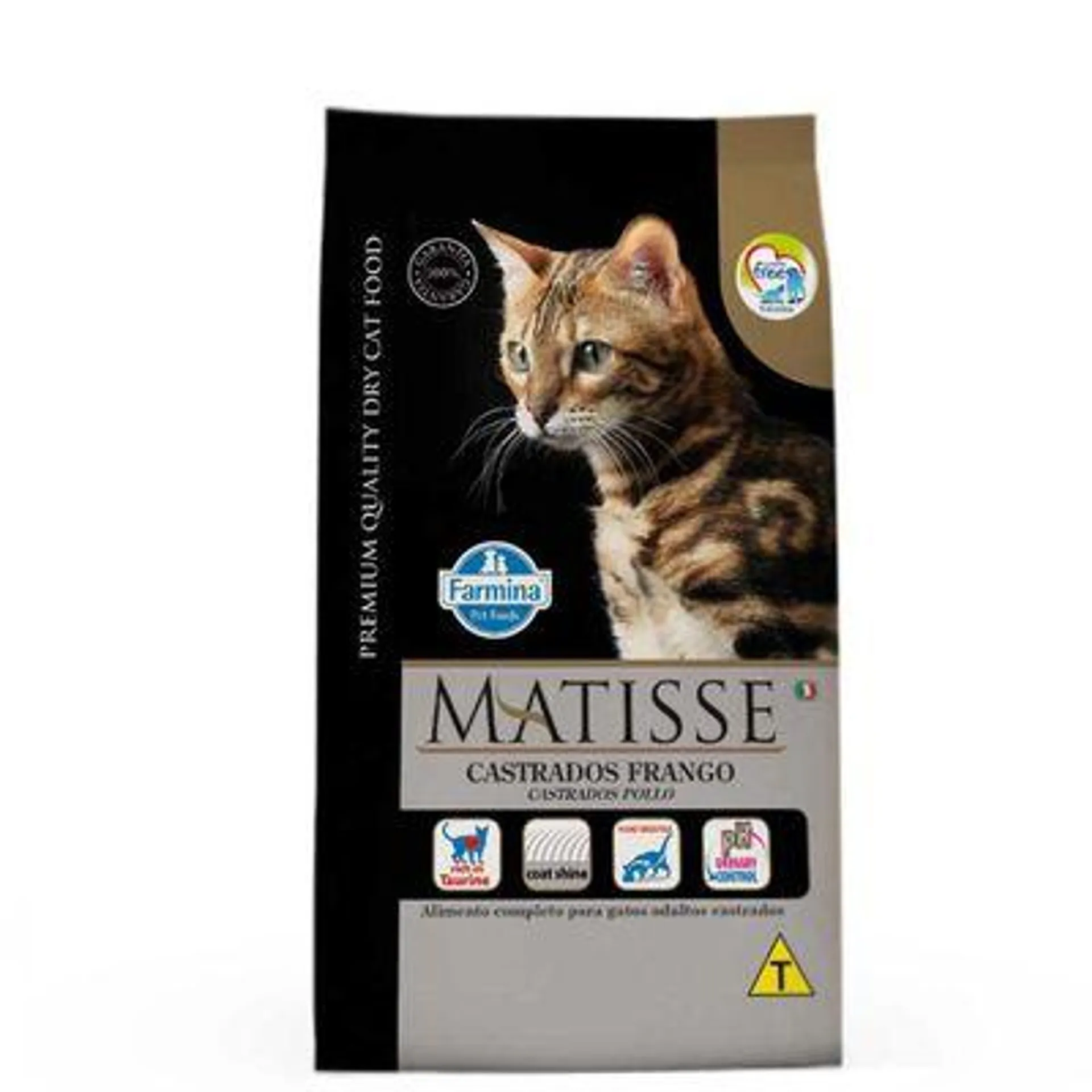 Ração Matisse Gatos Castrados Frango 800g