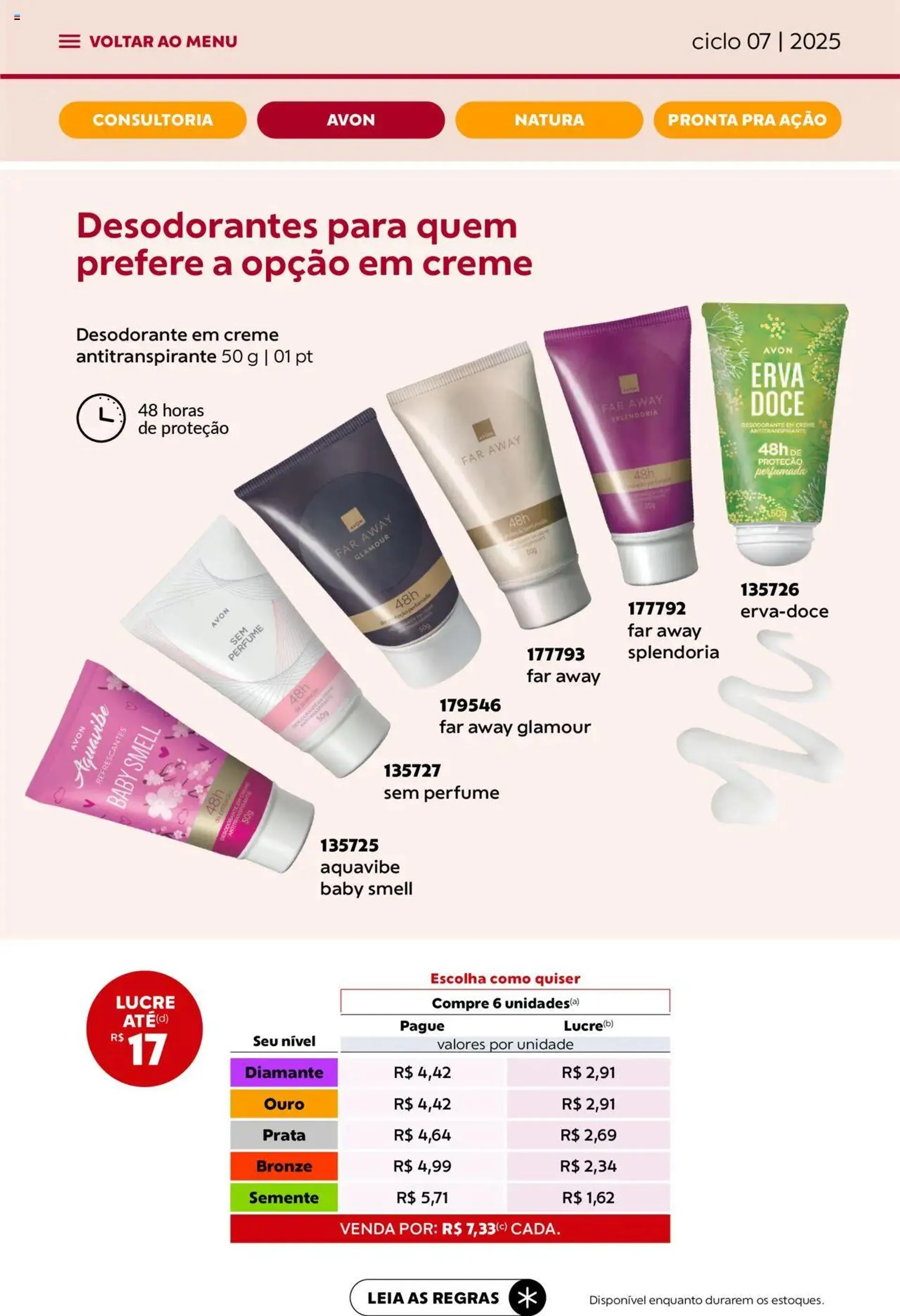 Encarte de Avon - Campanha 07: Minha Consultoria 3 de abril até 1 de maio 2025 - Pagina 28