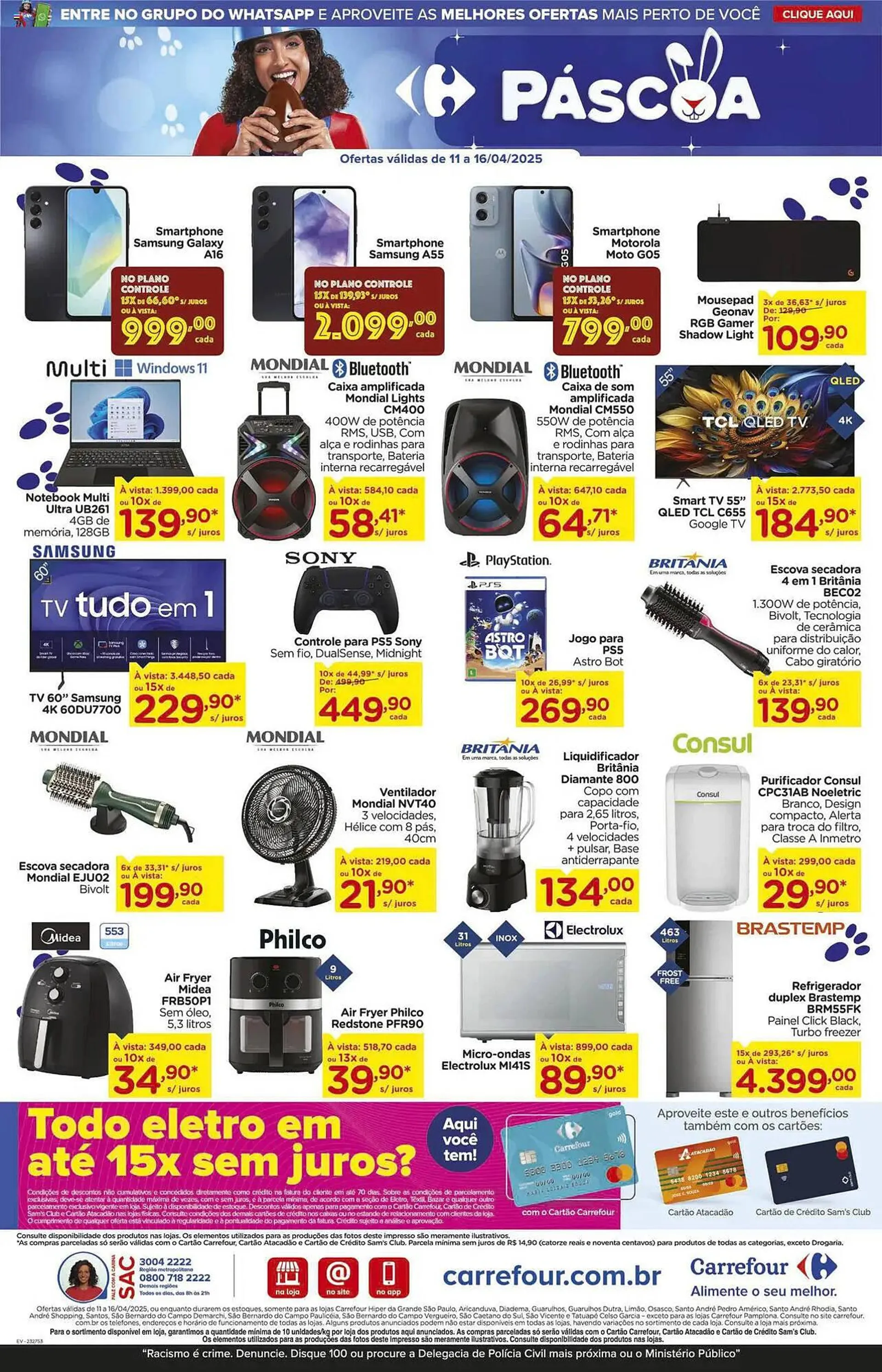 Encarte de Catálogo Carrefour 11 de abril até 16 de abril 2025 - Pagina 16