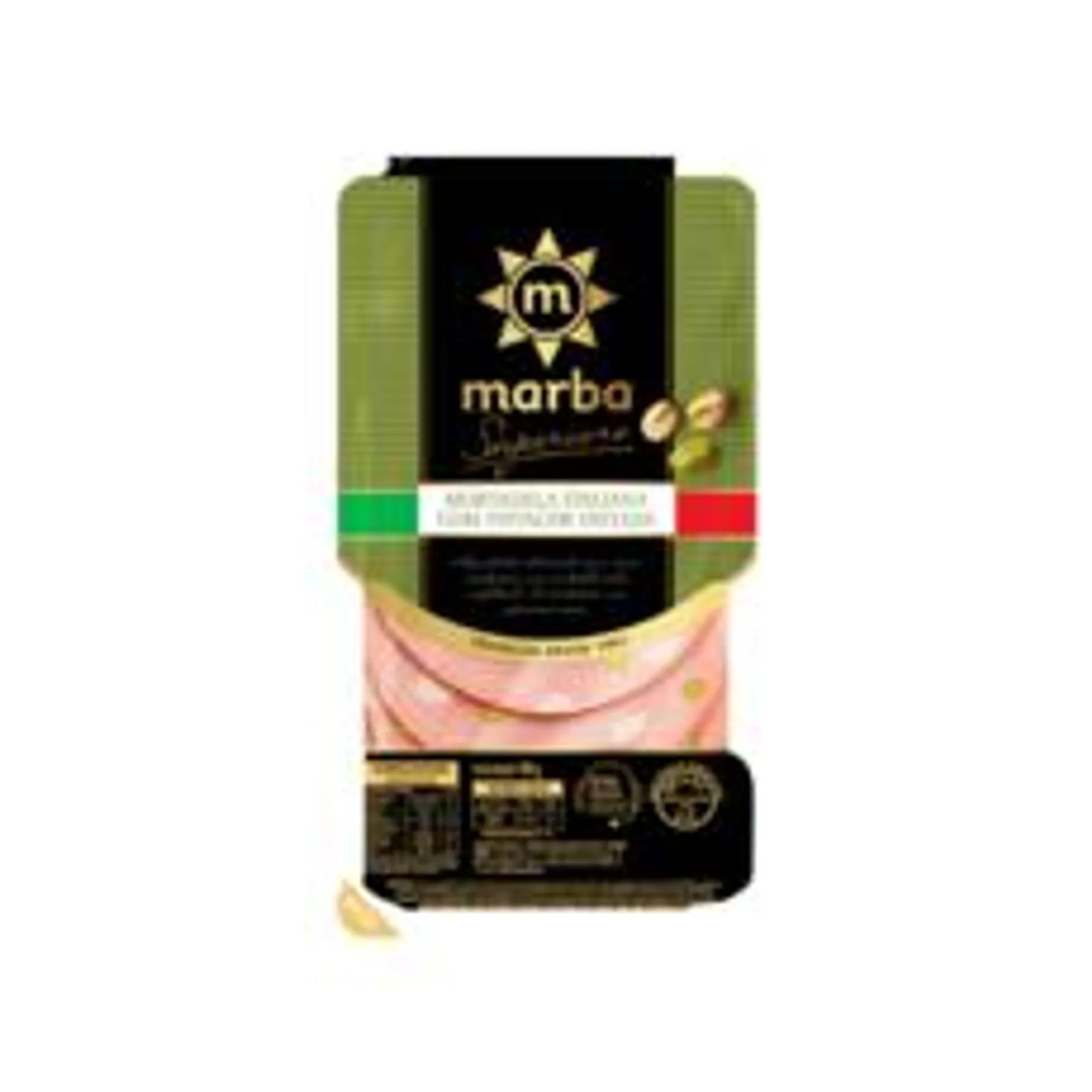 Mortadela Italiana Marba com Pistache Fatiada 180g