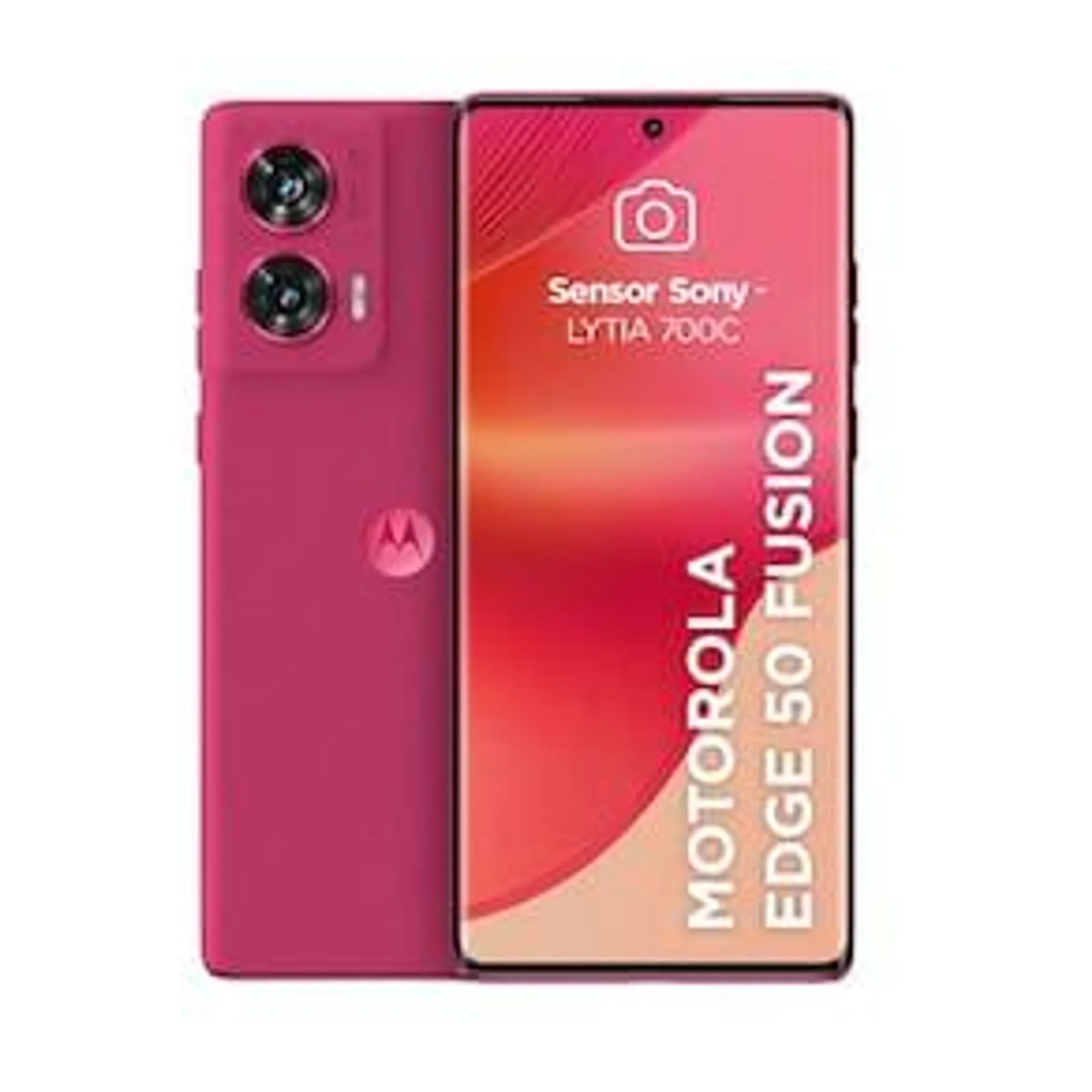 Smartphone Motorola Edge 50 Fusion 5G Pink com Snapdragon 256GB, Sony AI Camera, 8GB RAM + 8GB RAM Boost, Tela 6.7", IP68 e NFC