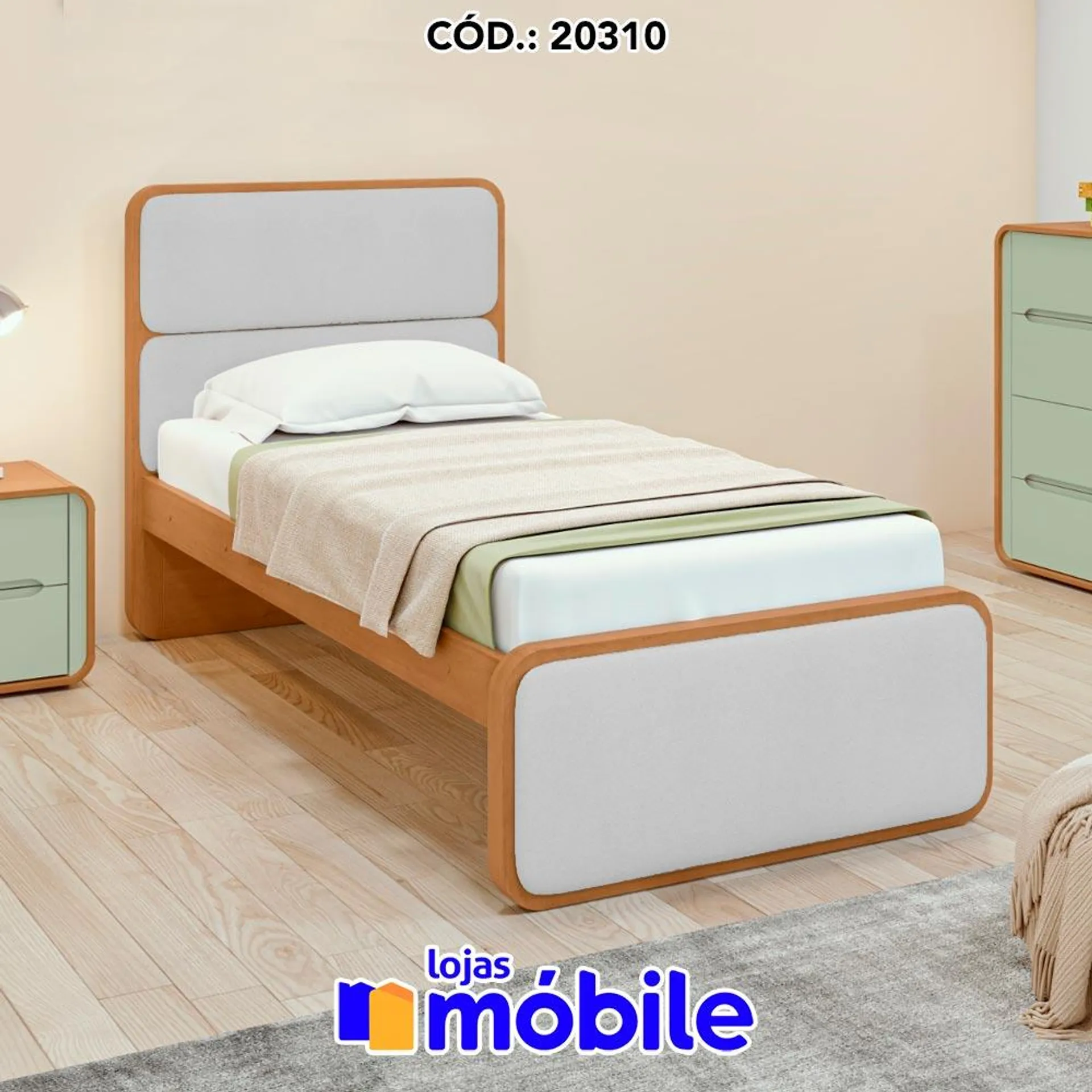 Cama de Solteiro Loop (20310)