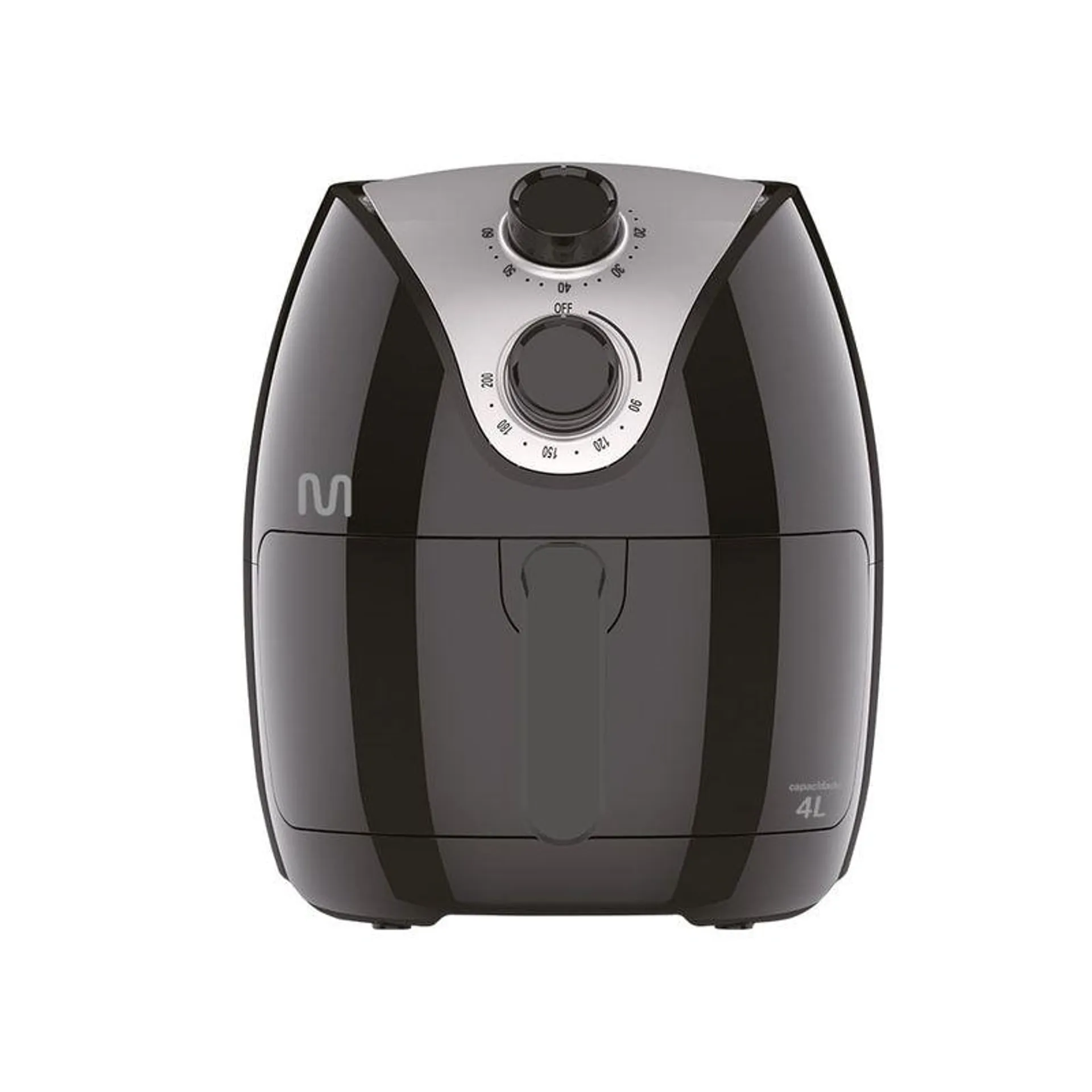 Air Fryer 4L C/ Grade, Timer 60min, Temp. 200°C 1500W 220V Preta Multi - CE022