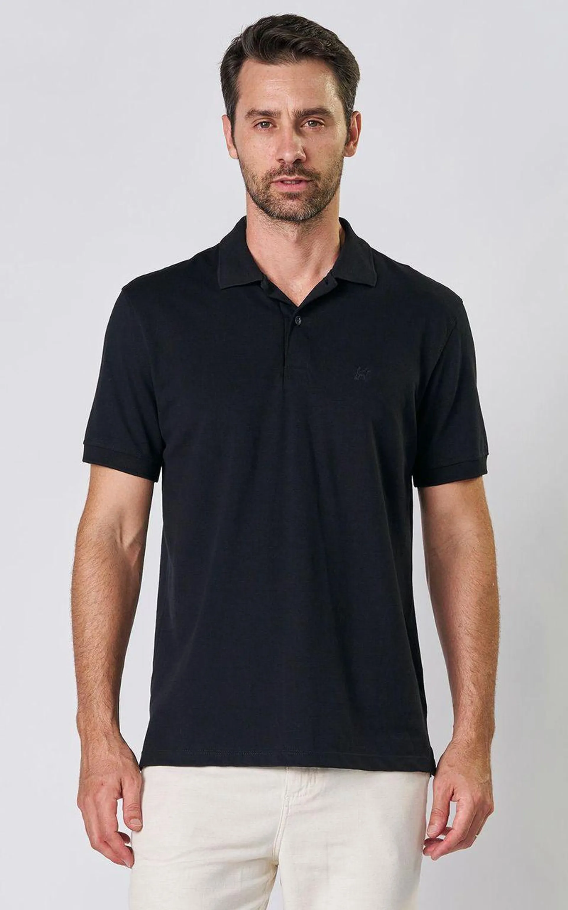 Polo Pima - PRETO