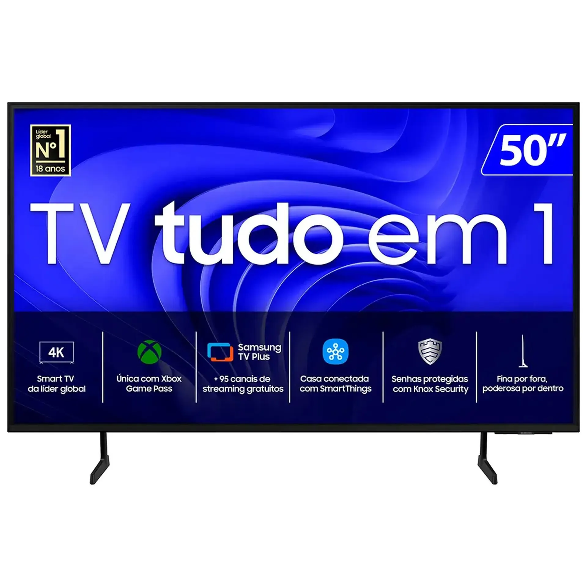 Smart TV Samsung 50" 4K Wi-Fi Tizen Crystal UHD UN50DU7700GXZD