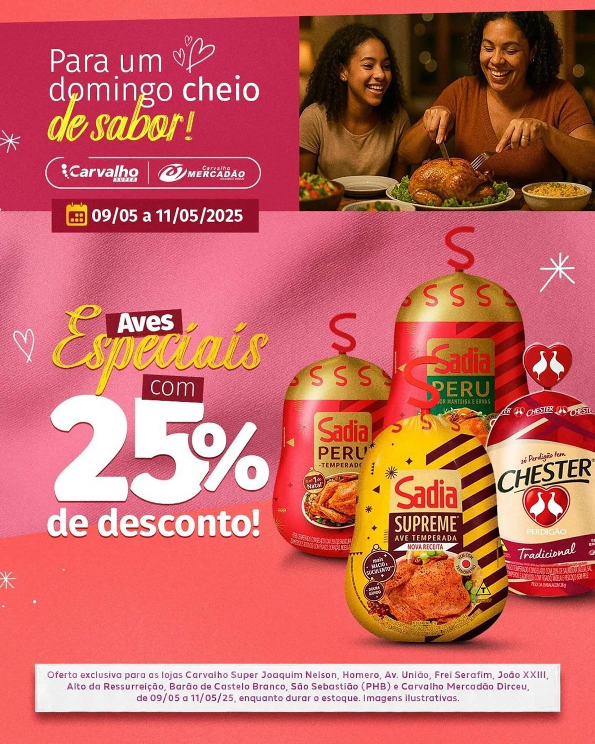 Encarte de Catálogo Carvalho Supermercado 9 de maio até 11 de maio 2025 - Pagina 1