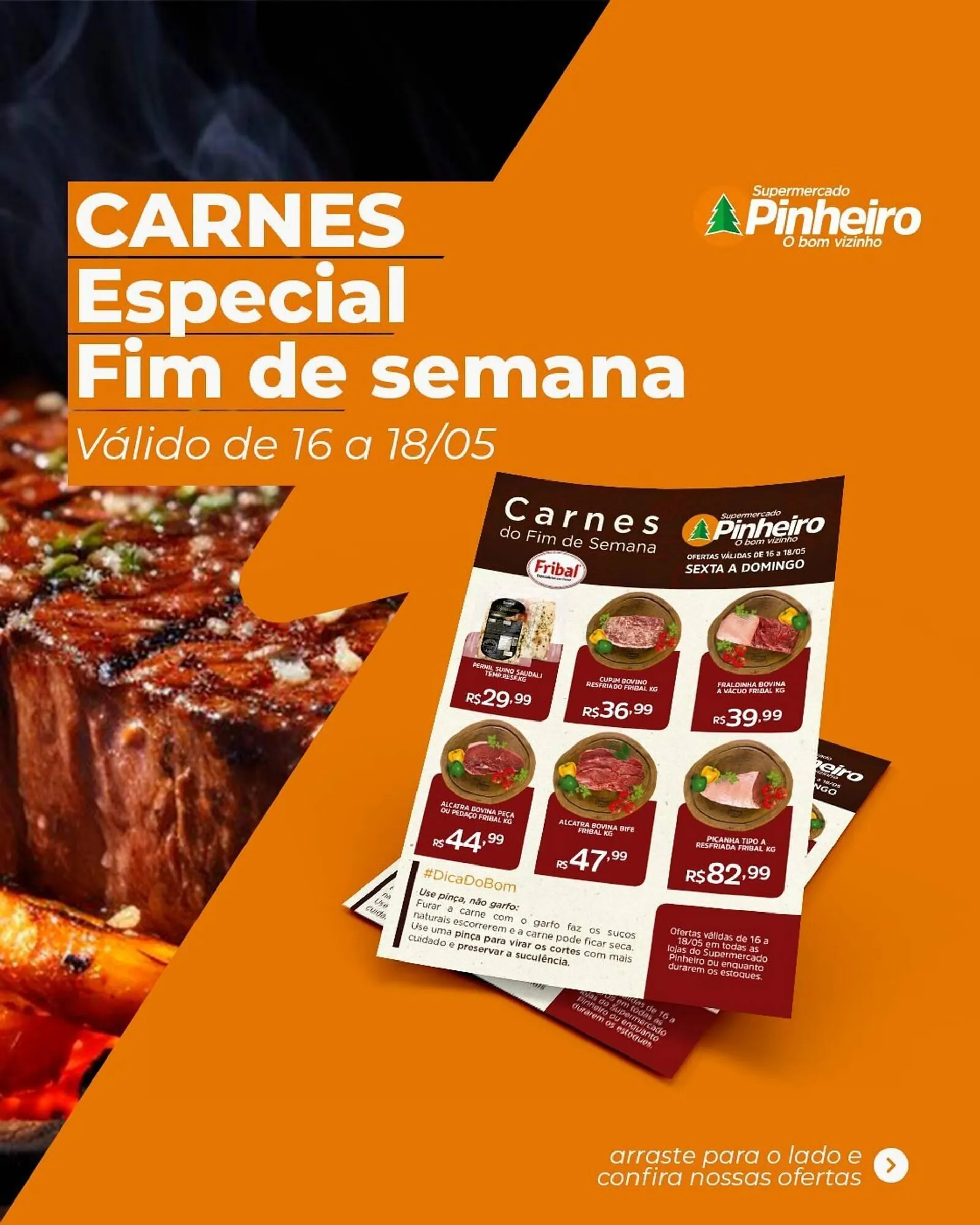 Encarte de Catálogo Pinheiro Supermercado 16 de maio até 18 de maio 2025 - Pagina 1
