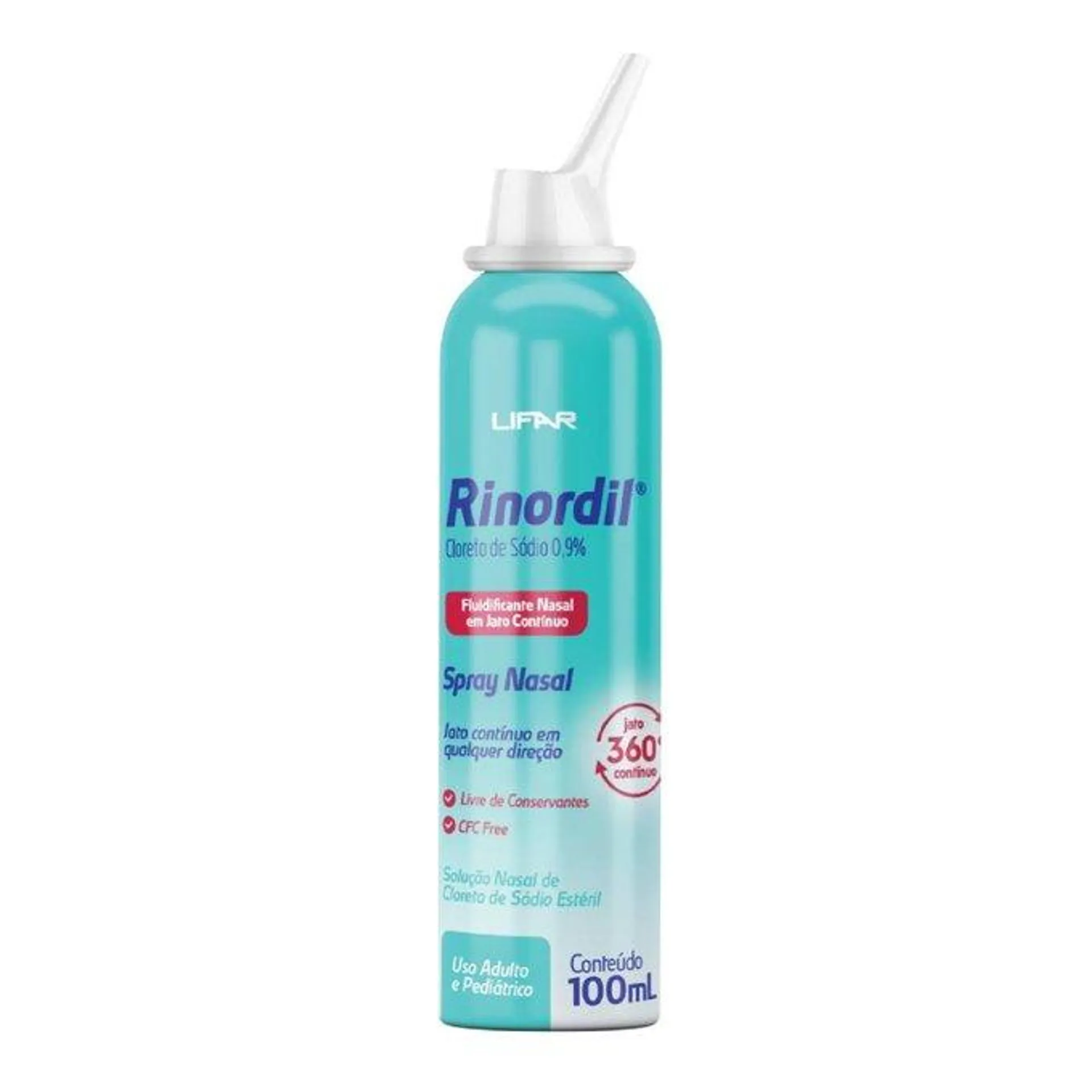 Rinordil 0,9% Spray Nasal De Jato Contínuo 100ml