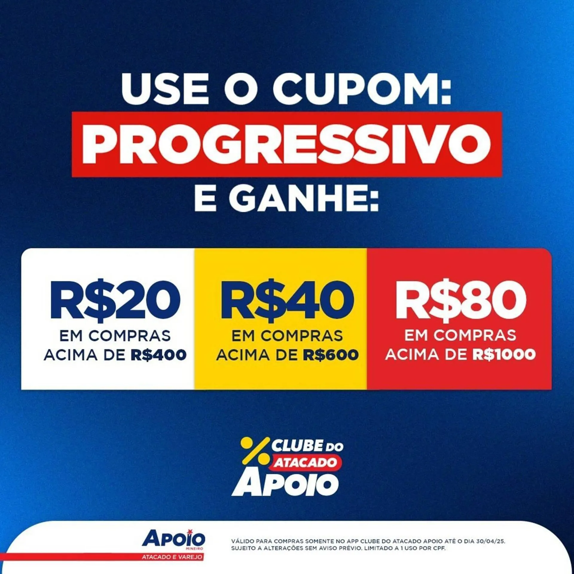 Encarte de Catálogo Apoio Mineiro 25 de abril até 30 de abril 2025 - Pagina 1