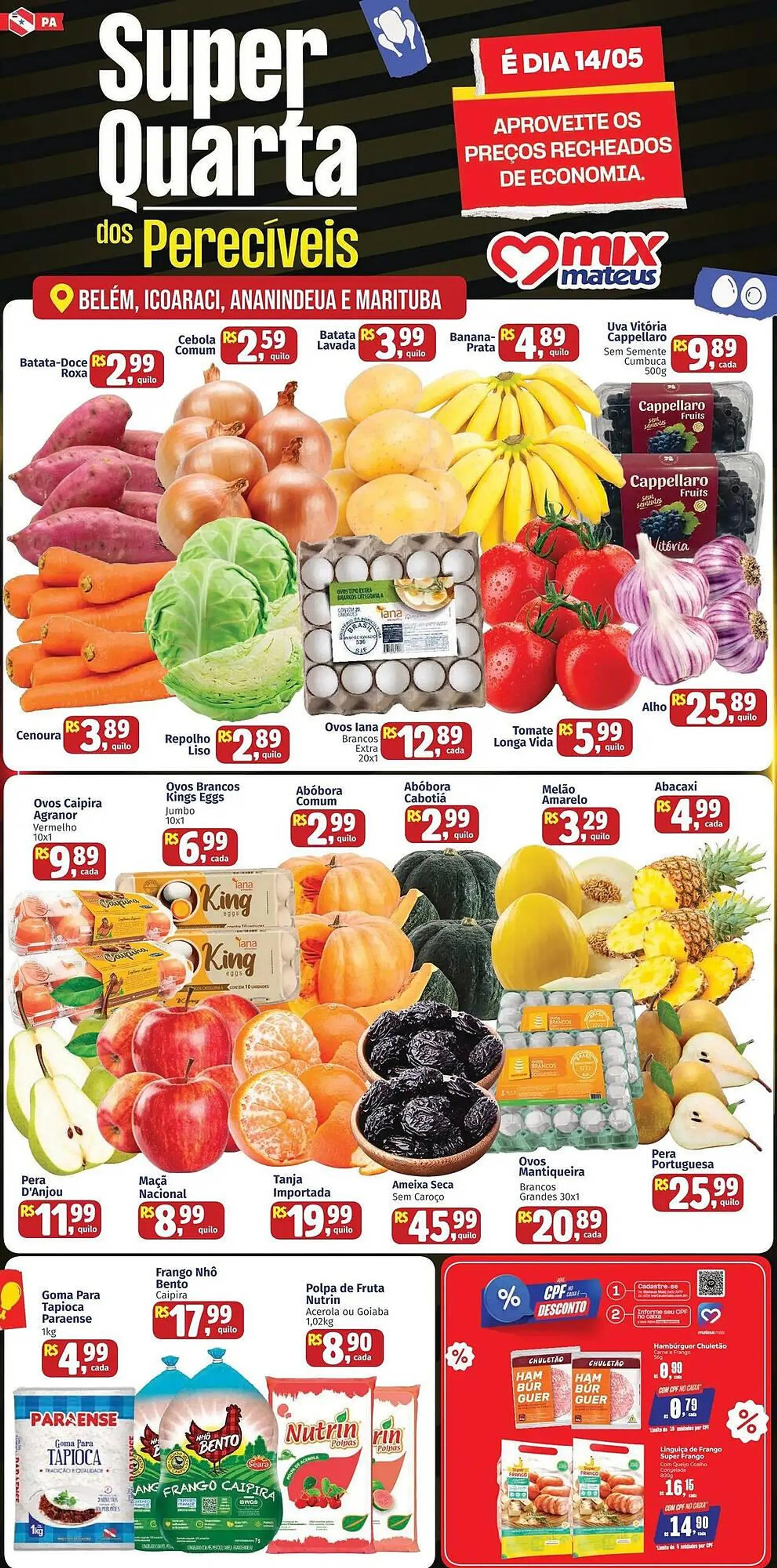 Encarte de Catálogo Supermercados Mateus 14 de maio até 15 de maio 2025 - Pagina 1