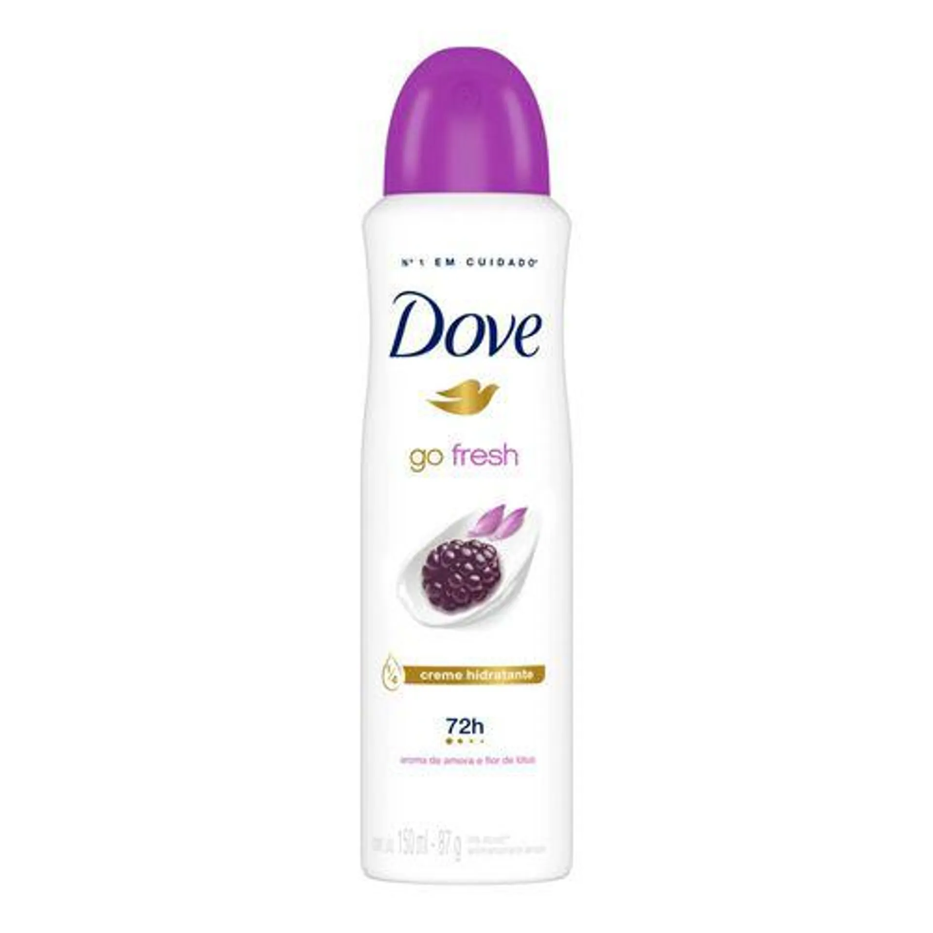 Desodorante Aerosol Feminino Dove Go Fresh Amora e Flor de Lótus 150ml
