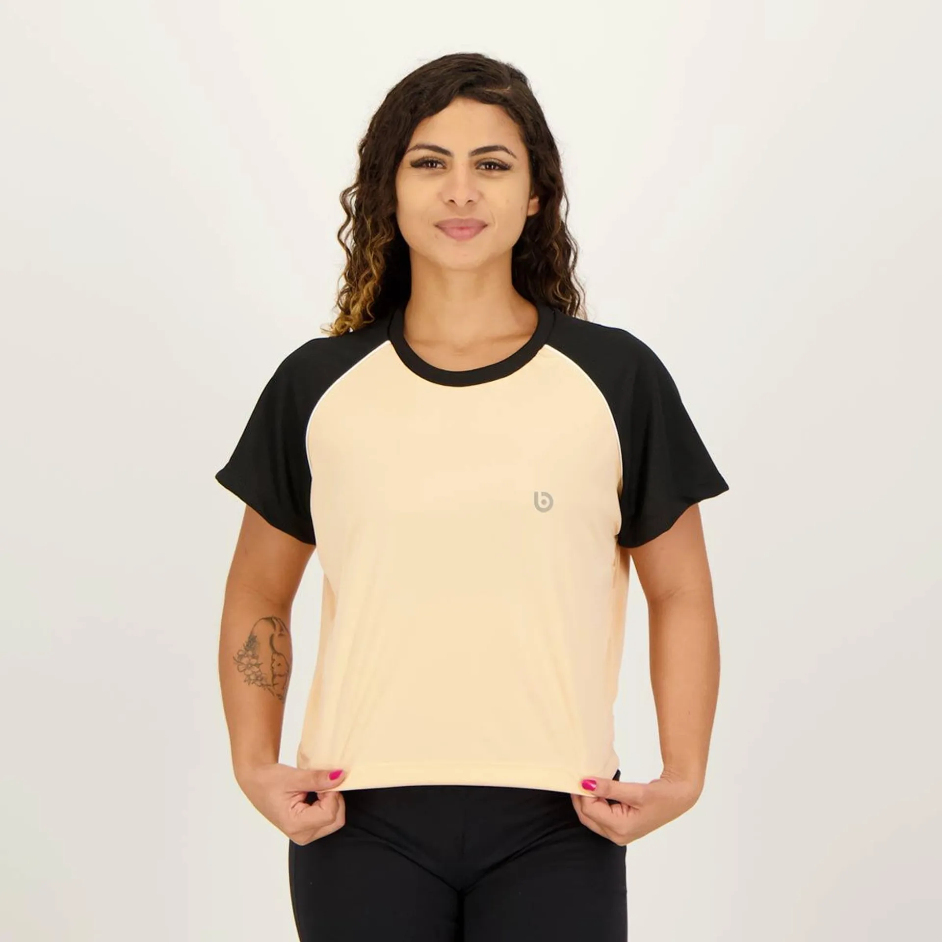 Camiseta Area Pipa Feminina Bege