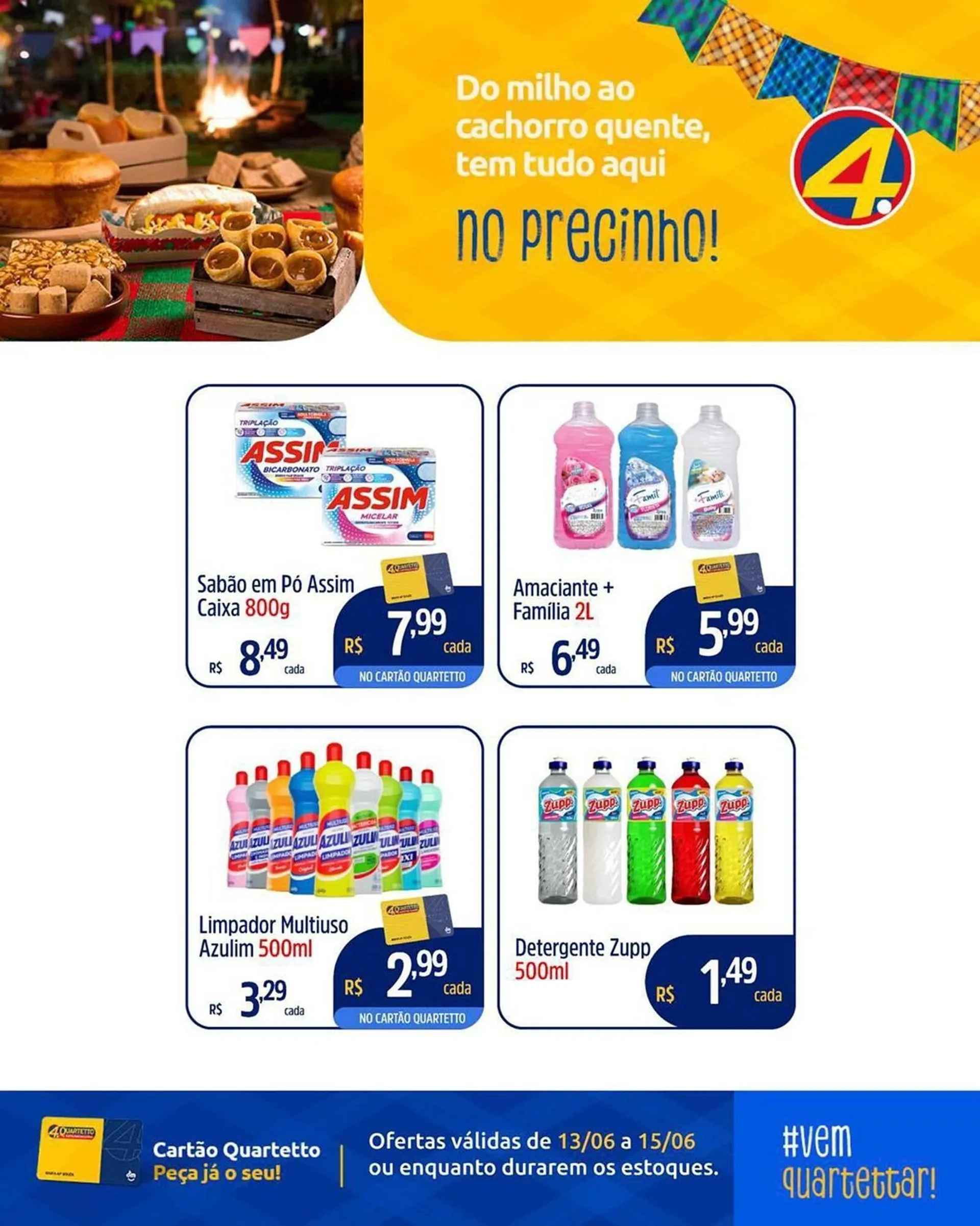 Encarte de Catálogo Quartetto Supermercados 13 de junho até 15 de junho 2025 - Pagina 2