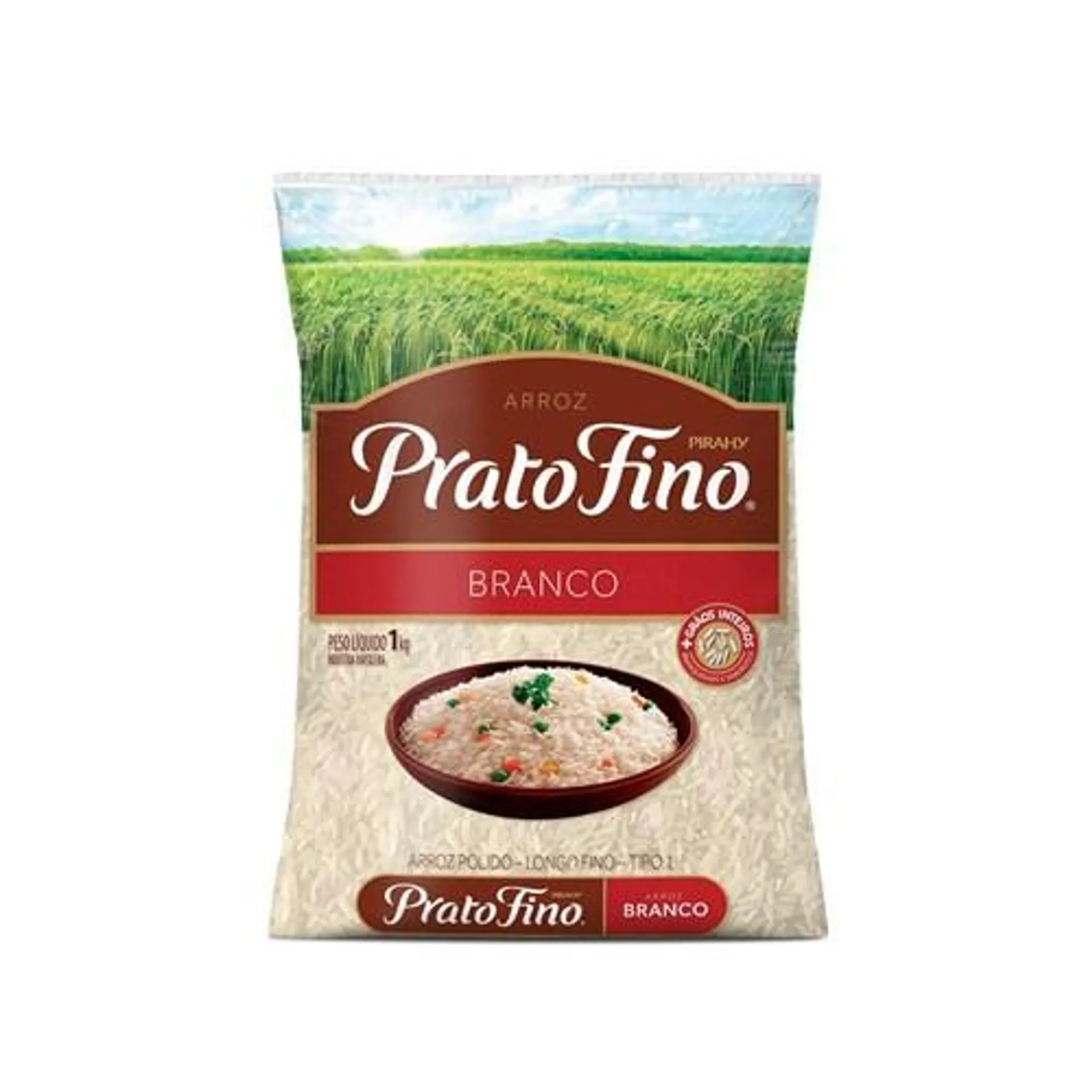 Arroz Branco Tipo 1 Prato Fino 1kg