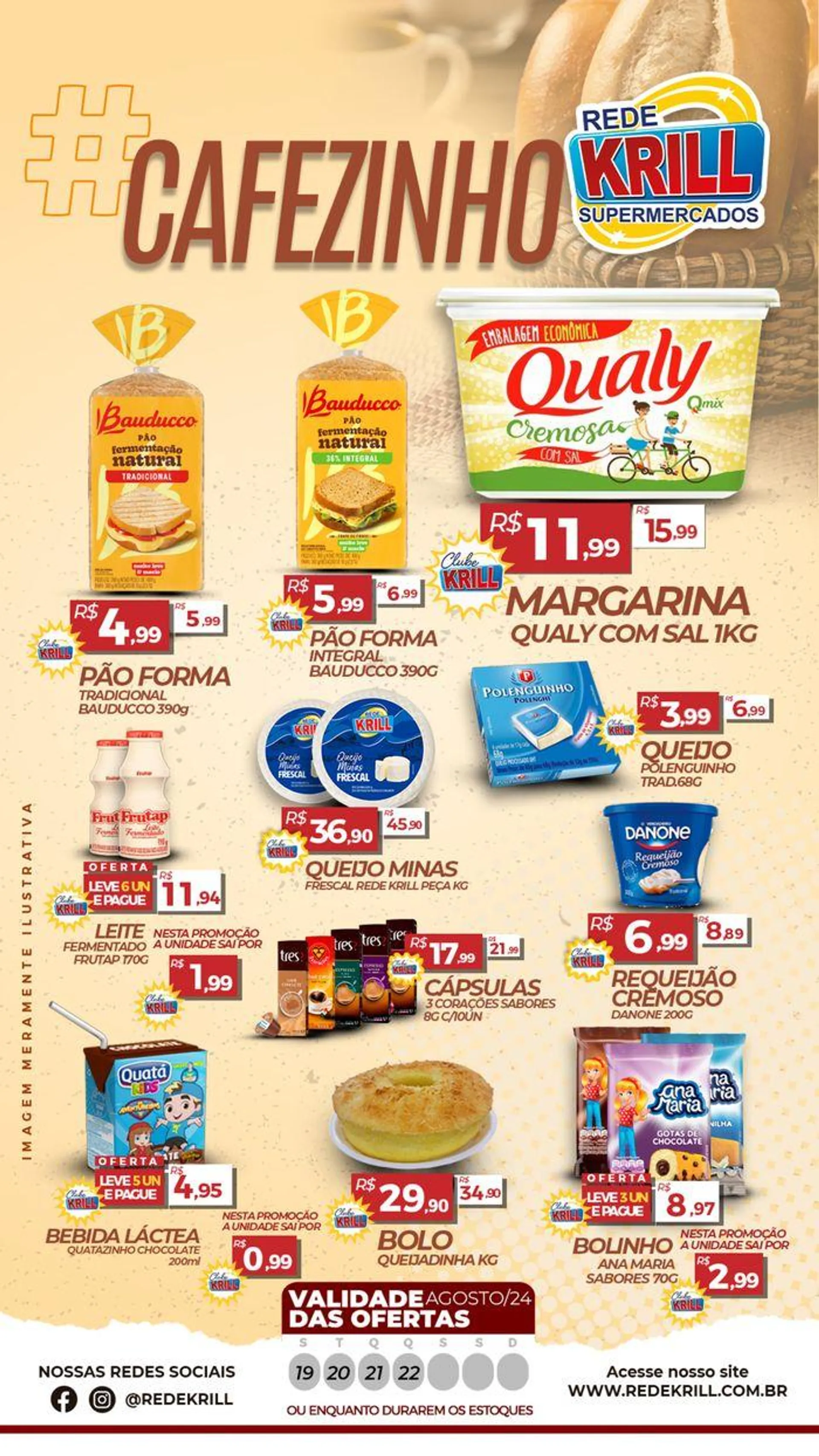 Encarte de Oferta Rede Krill 19 de agosto até 22 de agosto 2024 - Pagina 1