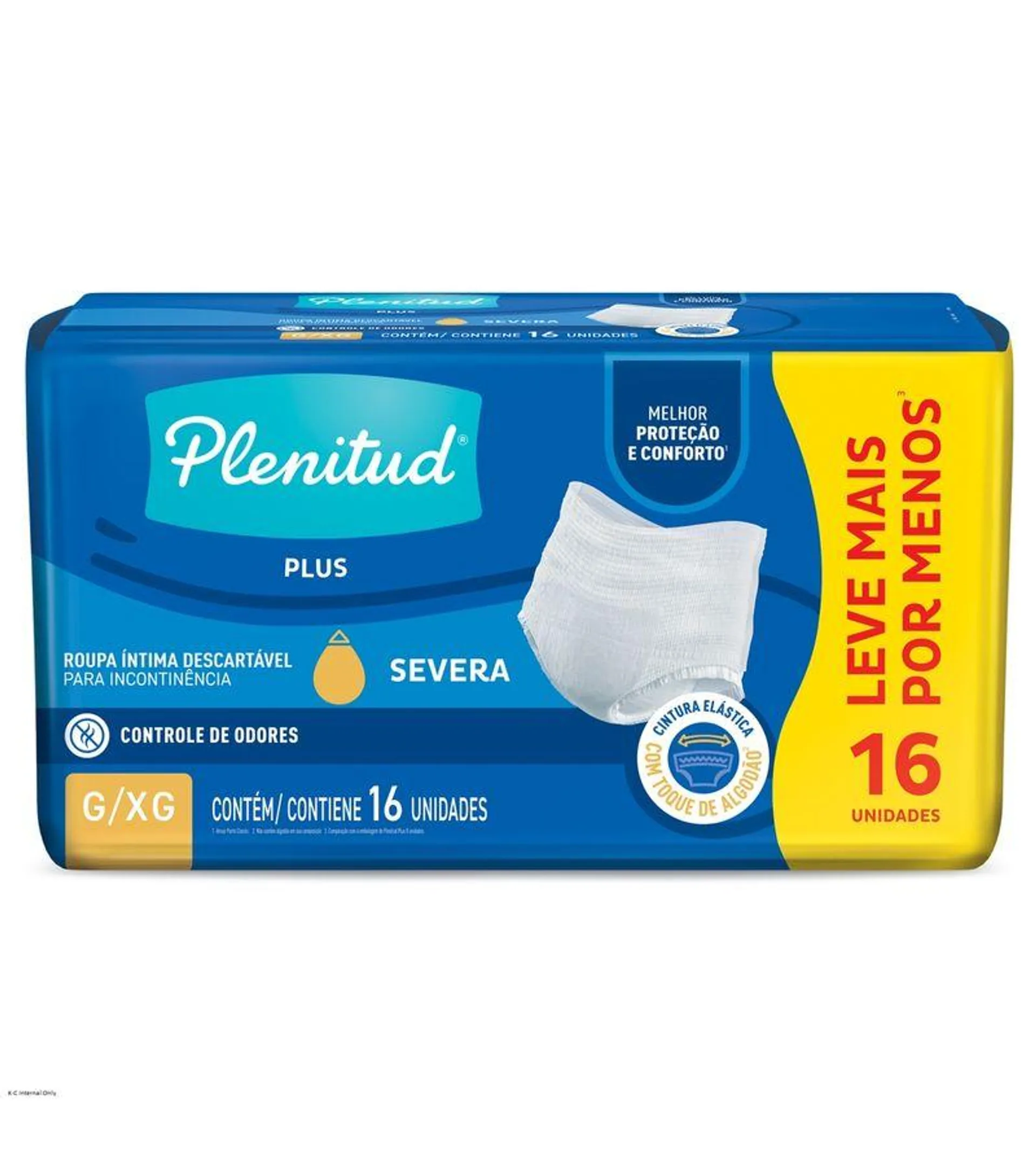 Roupa Intima Plenitud Protect Plus Leve 16 Pague - Tamanho G/xg Especial