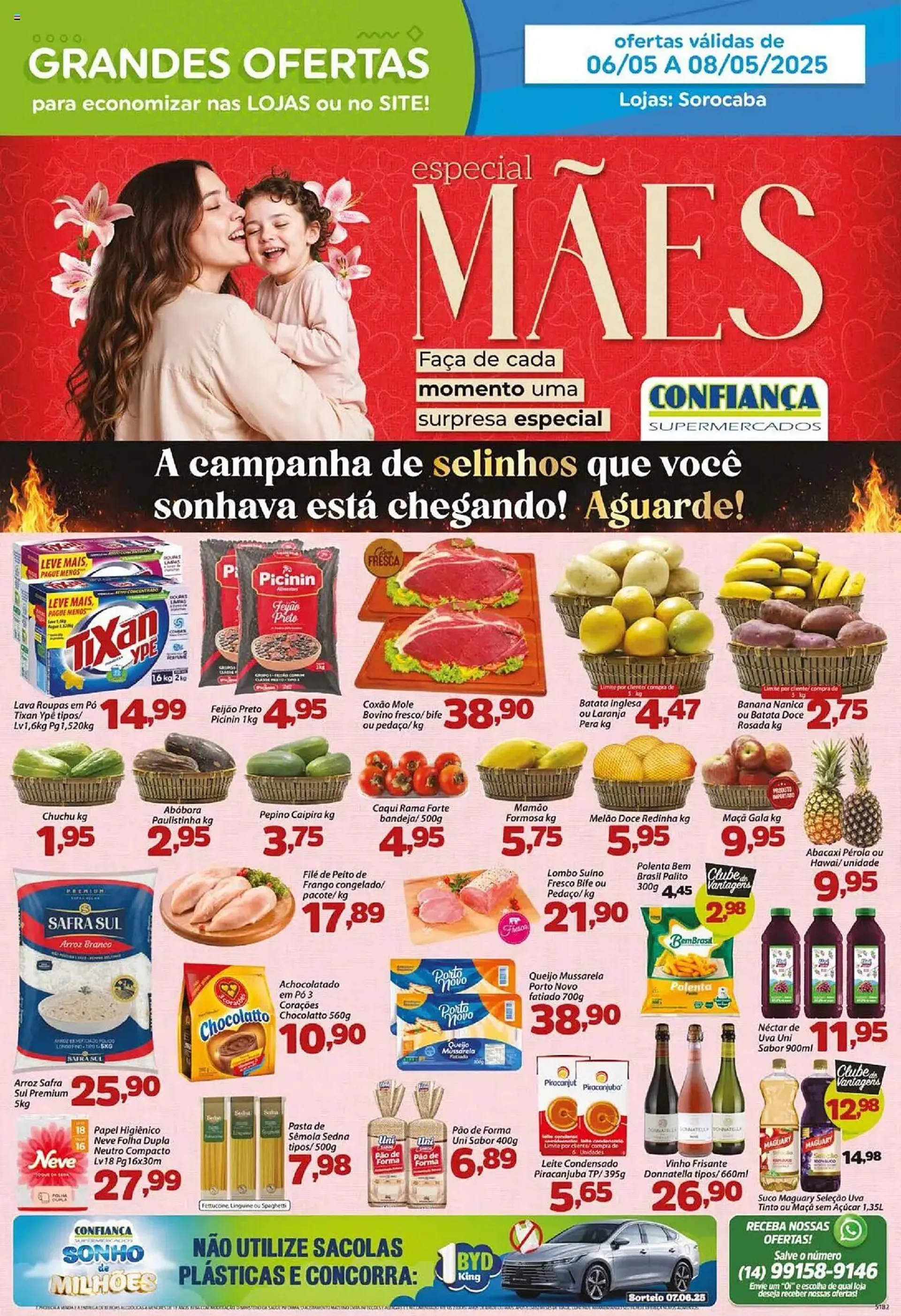 Encarte de Catálogo Confiança Supermercados 6 de maio até 8 de maio 2025 - Pagina 1