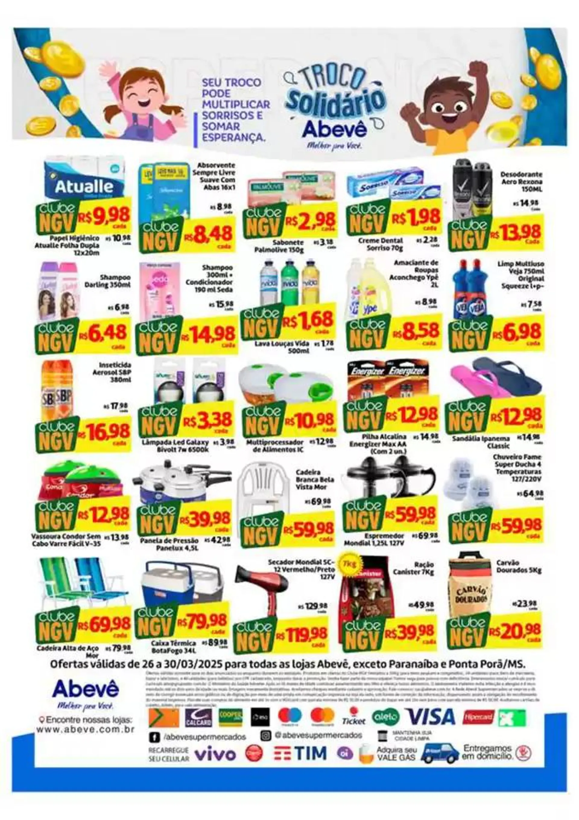 Encarte de Ofertas Abevê Supermercados 26 de março até 30 de março 2025 - Pagina 4