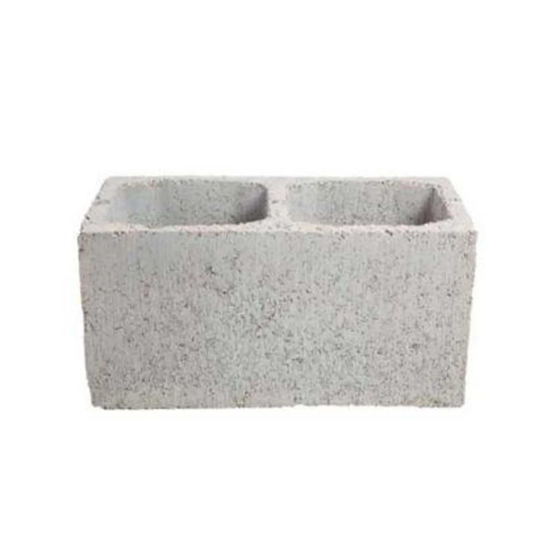 Bloco Concreto Liso, Cinza, 19x19x39cm