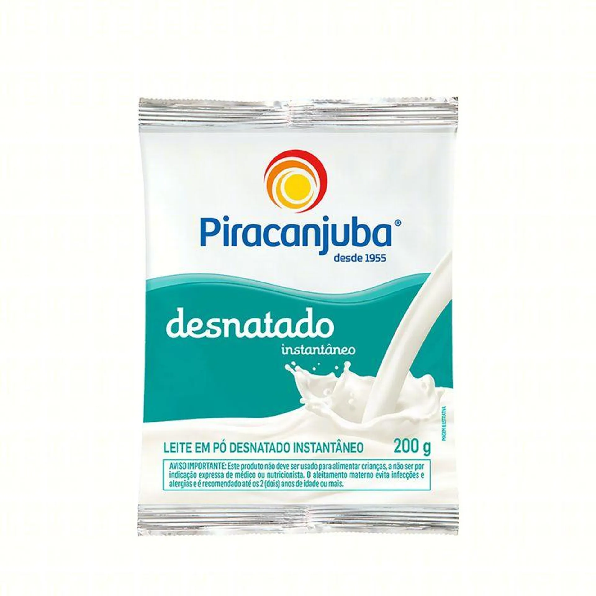 Leite em Pó Piracanjuba Instantâneo Desnatado 200g