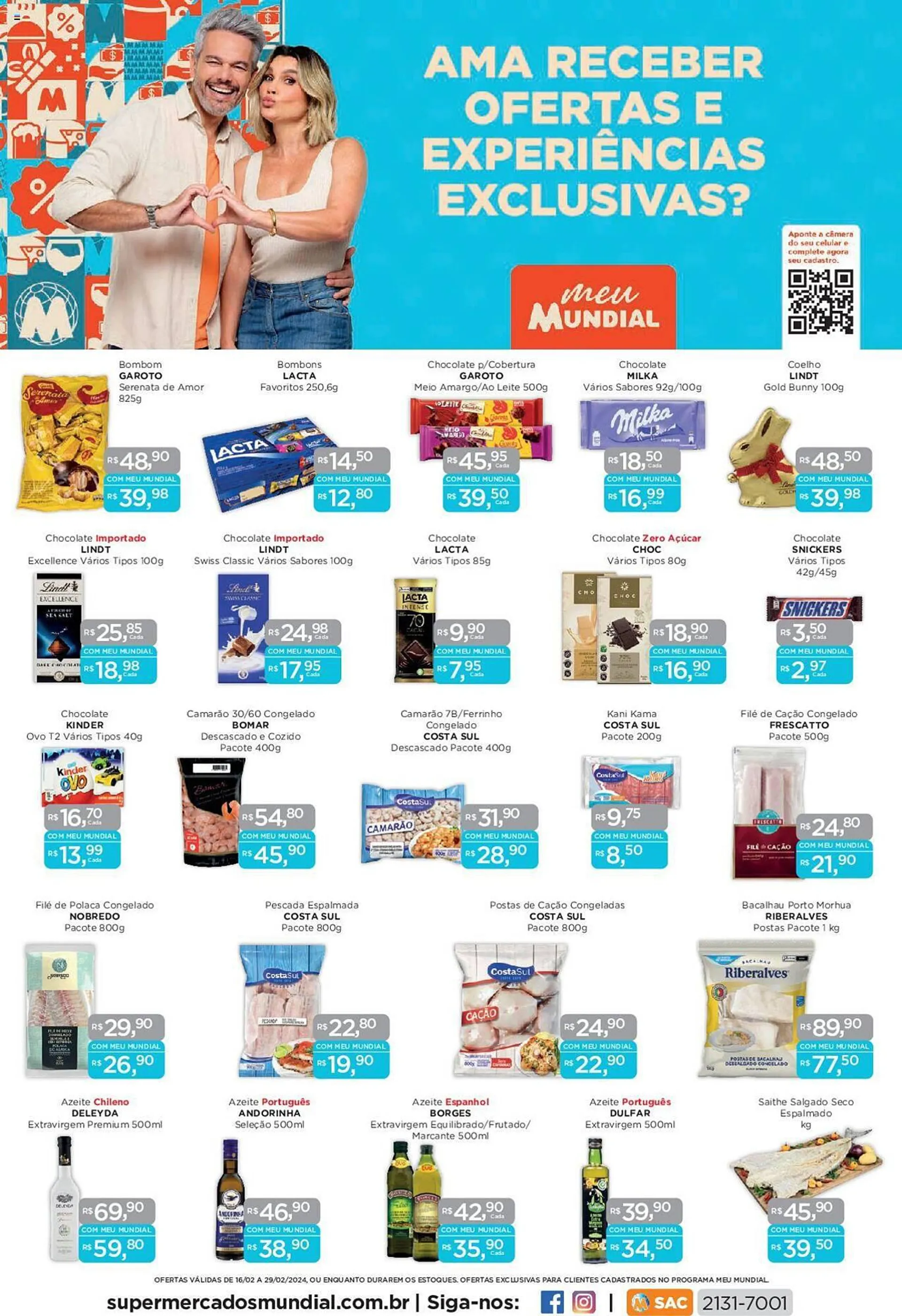 Encarte de Catálogo Supermercados Mundial 16 de fevereiro até 29 de fevereiro 2024 - Pagina 