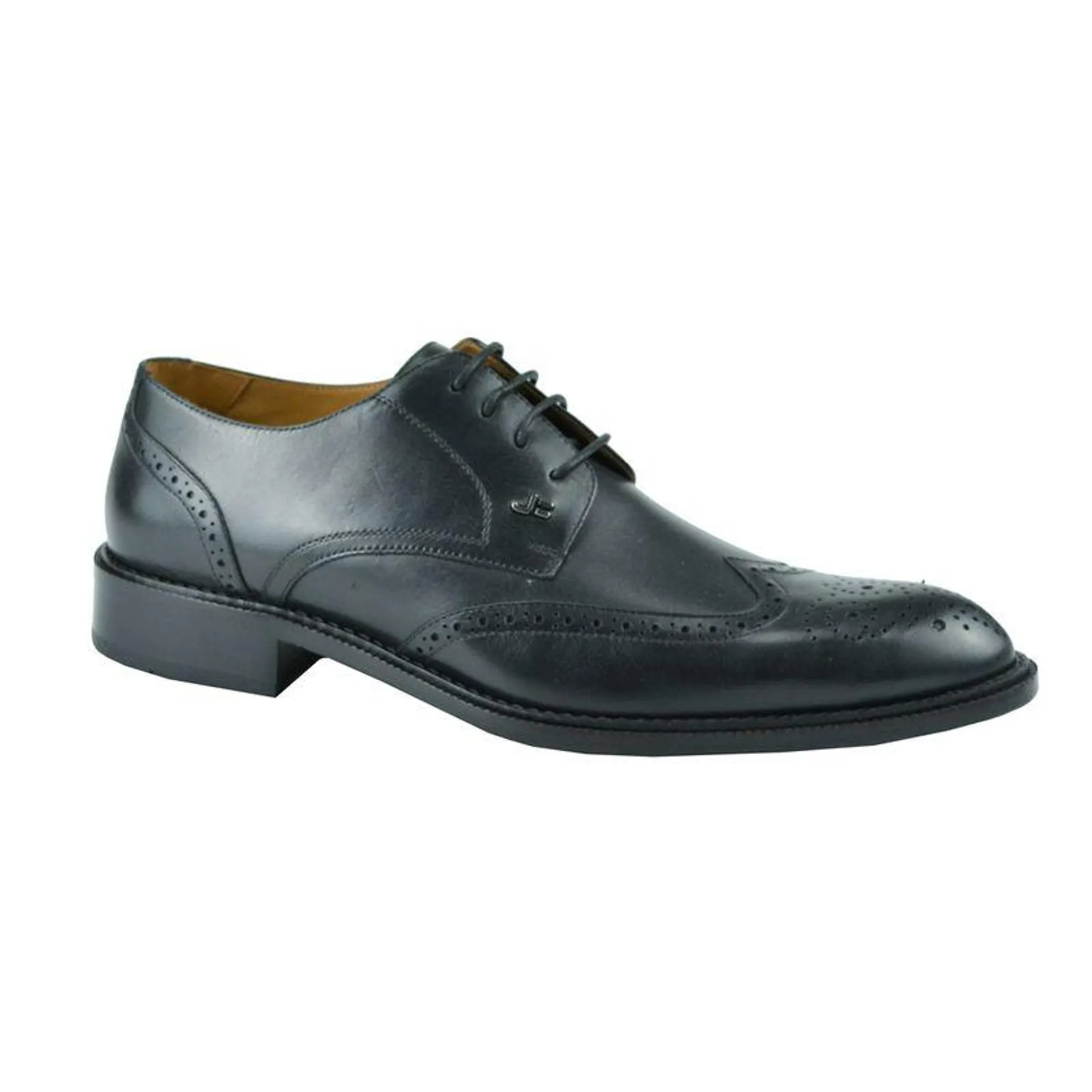 Sapato Brogue Preto Couro